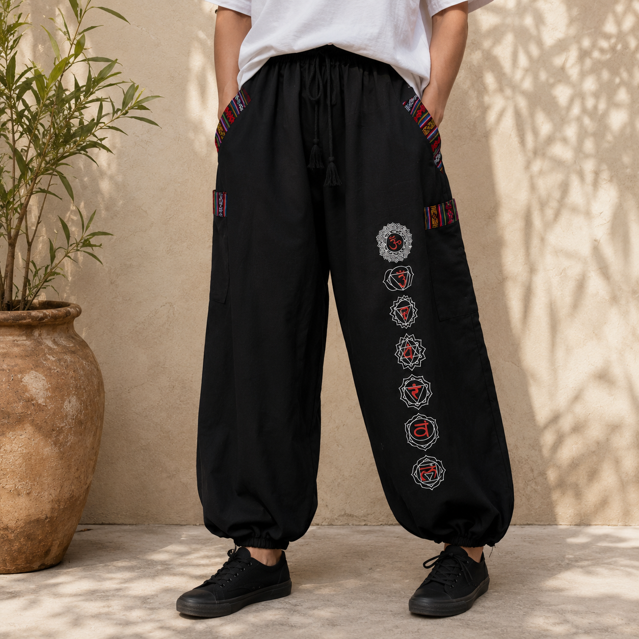 Pahadi Chakra Pants - Black
