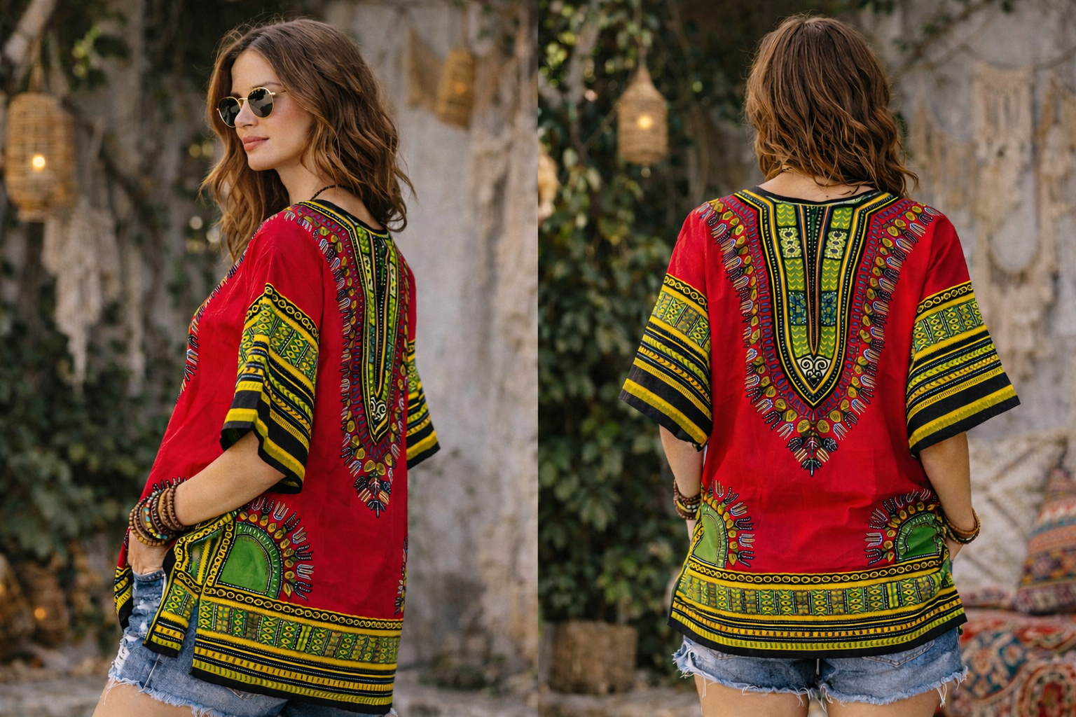 Dashiki Shirt - Red