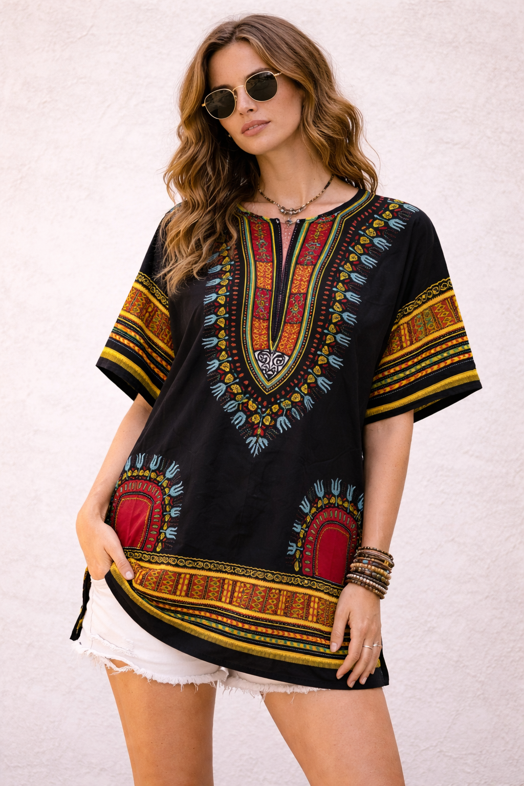 Dashiki Shirt- Black
