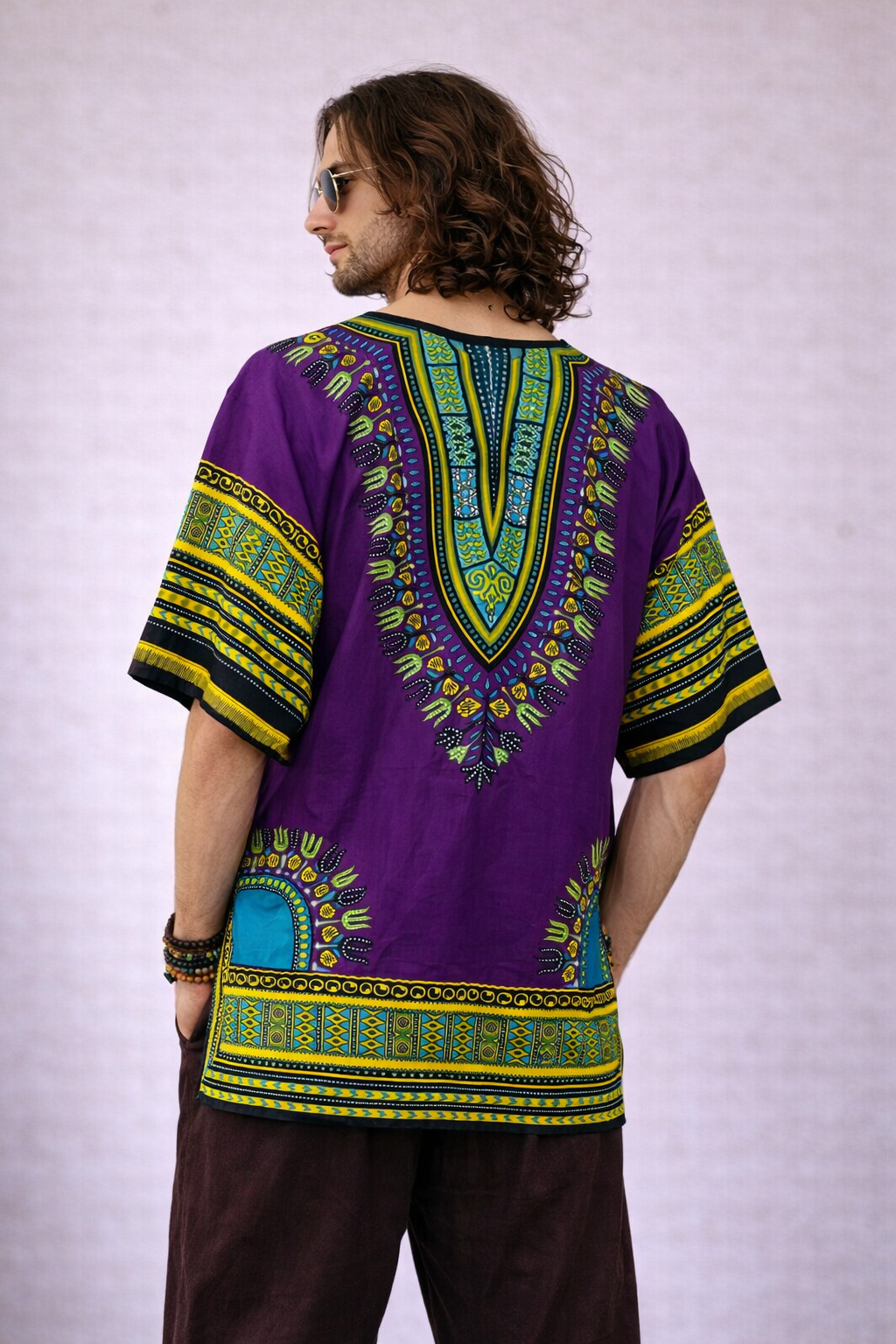 Dashiki Shirt - purple