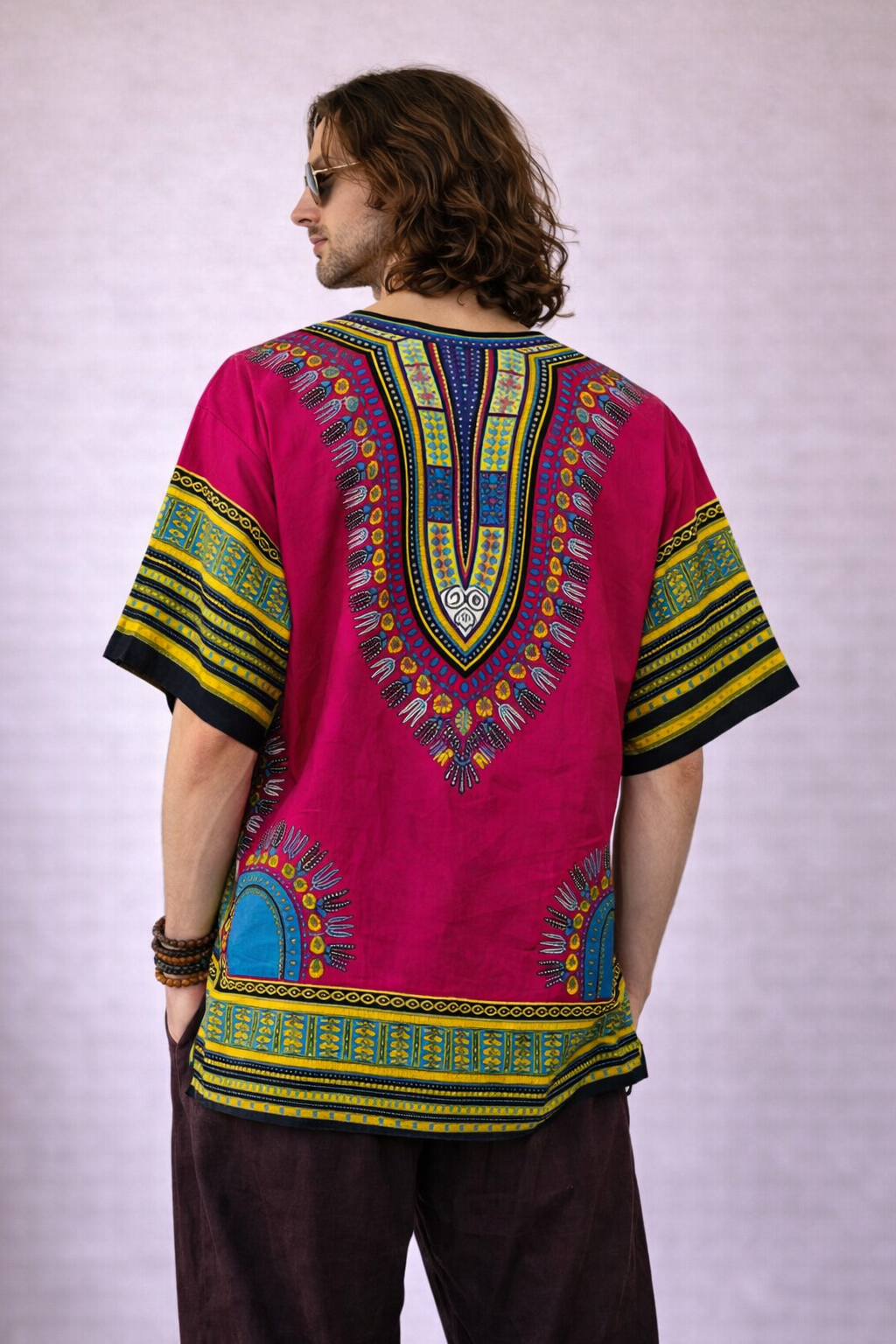 Dashiki Shirt - Pink
