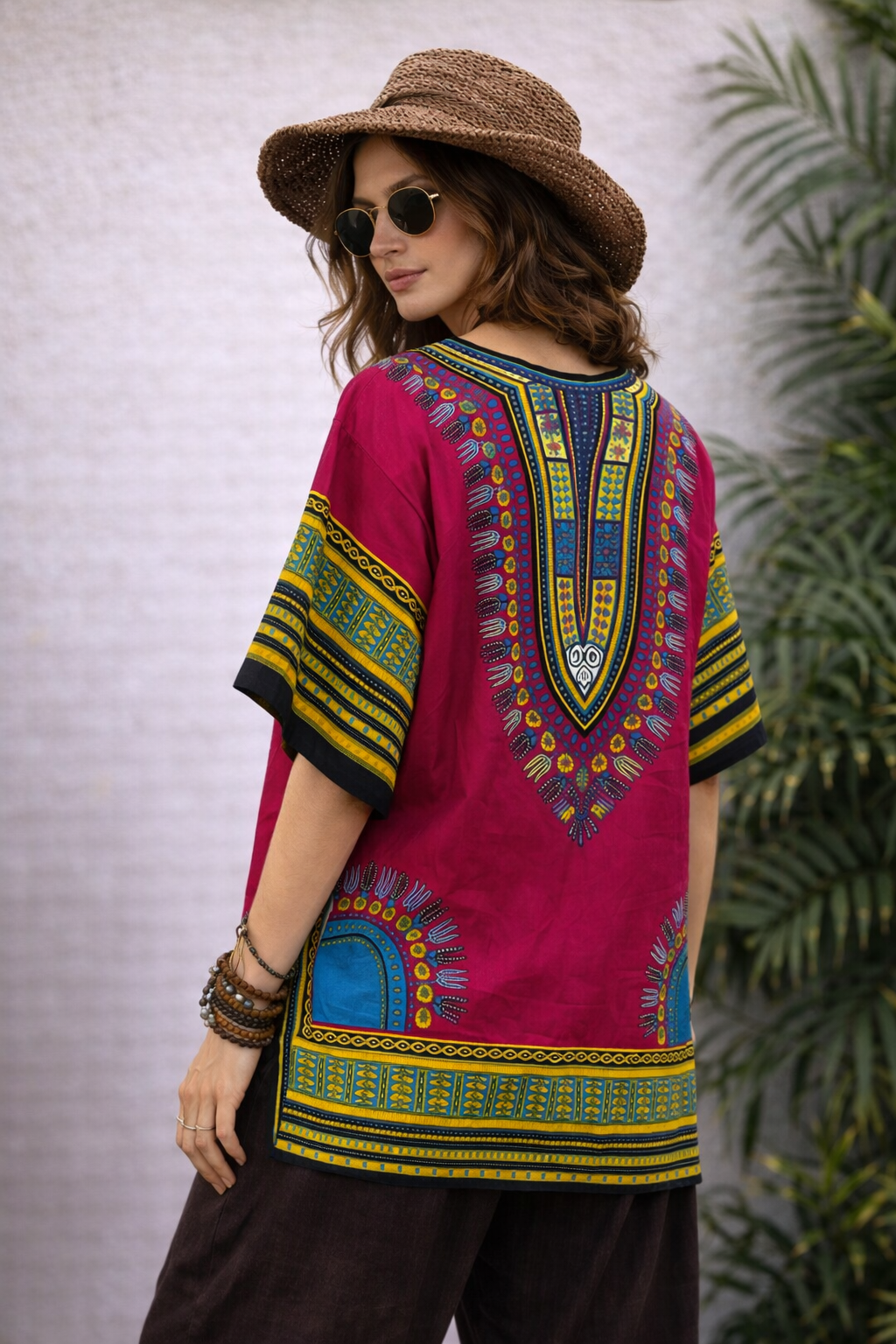 Dashiki Shirt - Pink