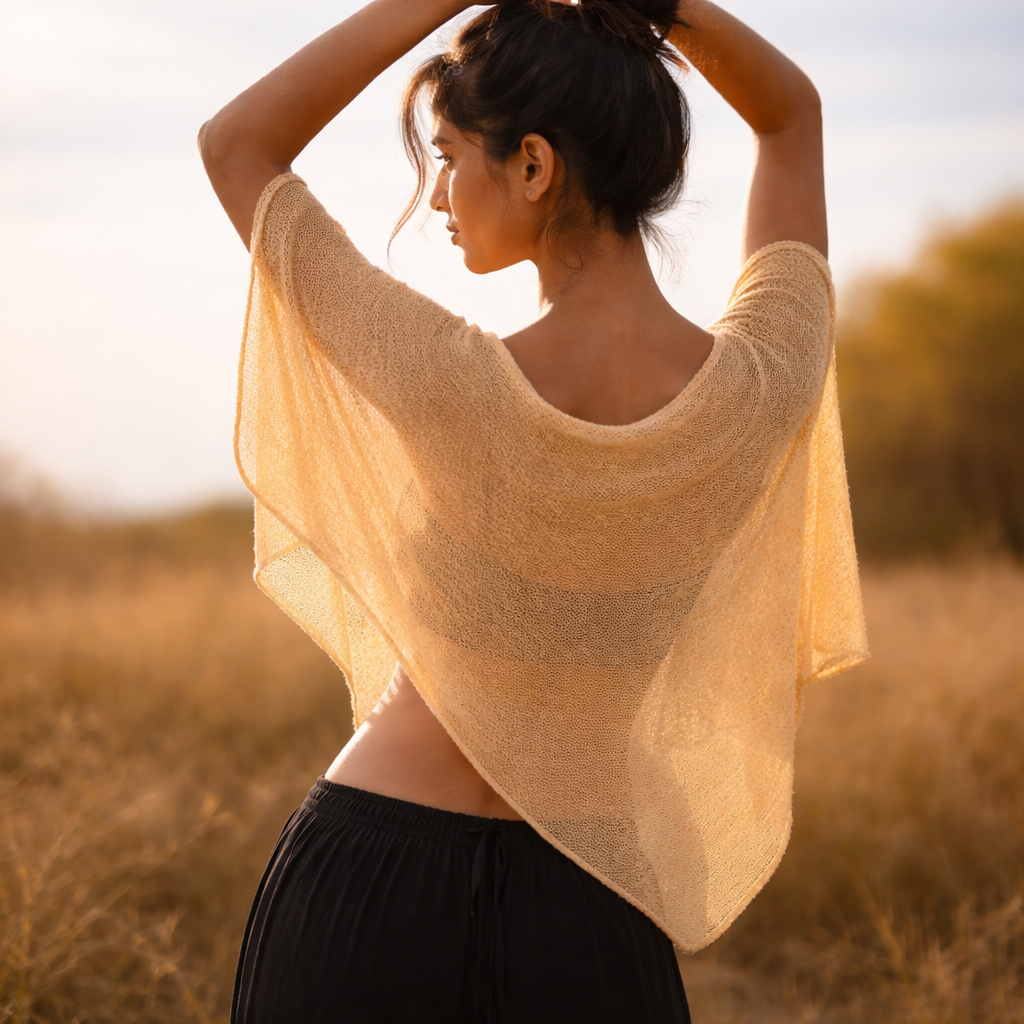 Shayra Cotton Top - Light Sand
