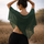 Shayra Cotton Top - Forest Green