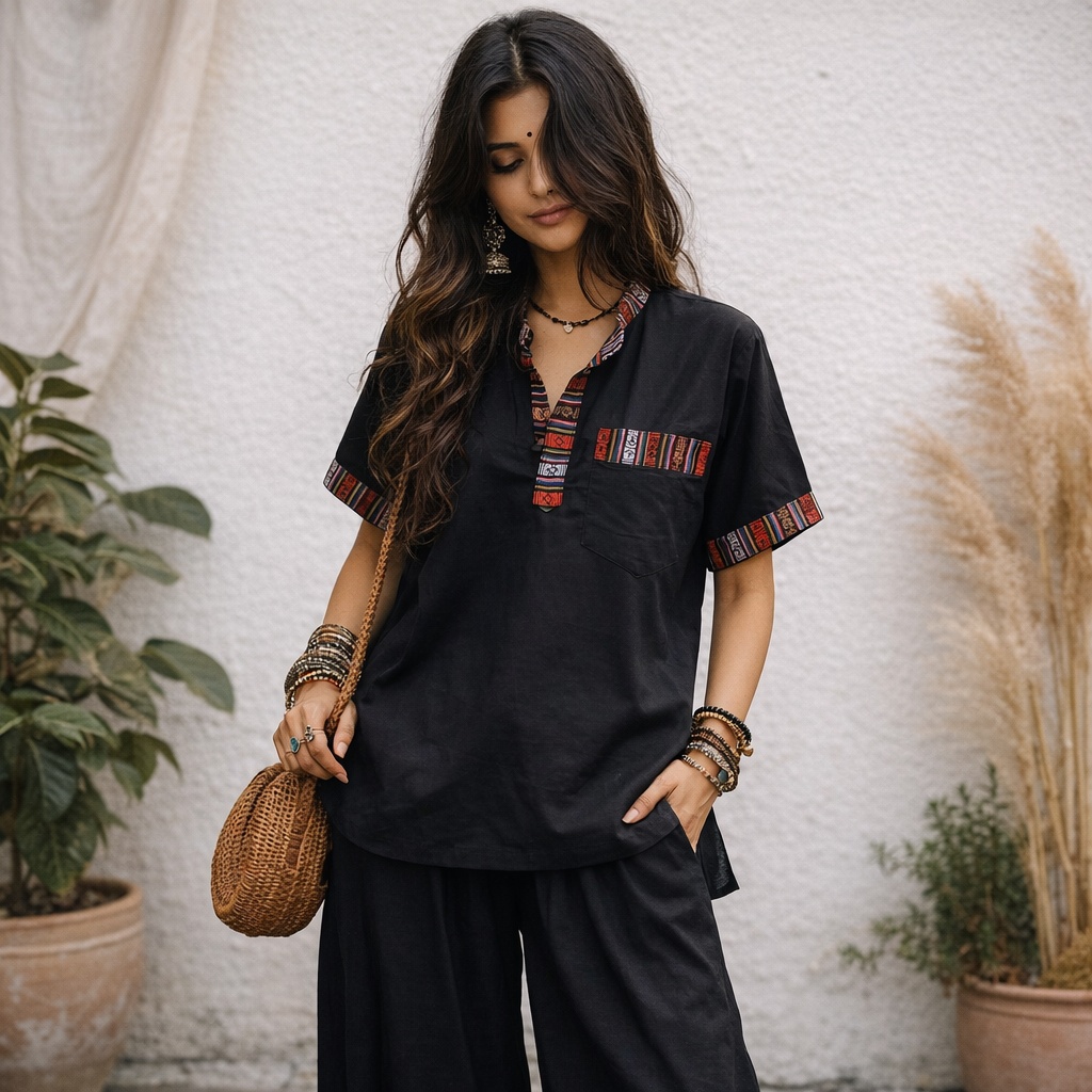Bhutani Kurta - Black