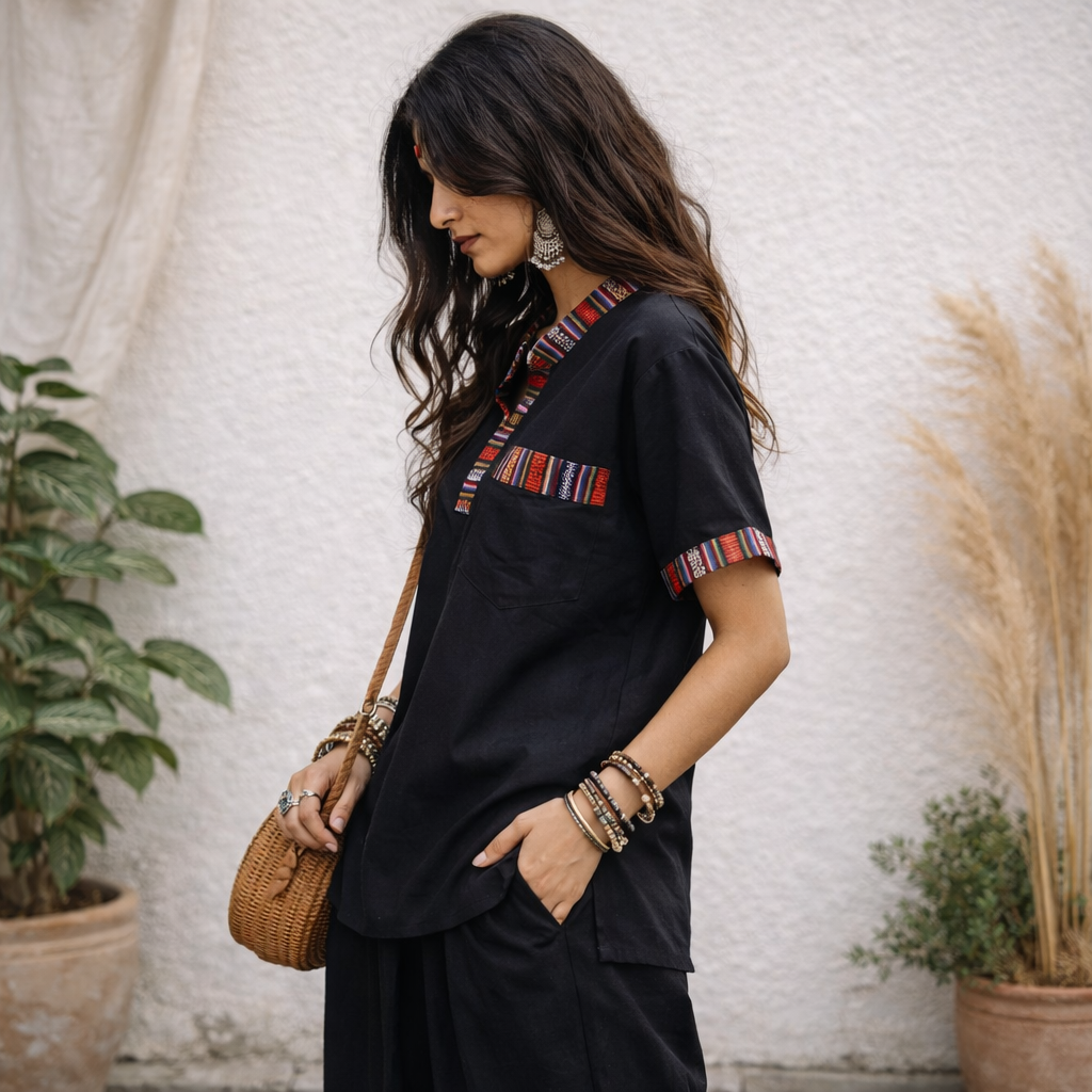 Bhutani Kurta - Black