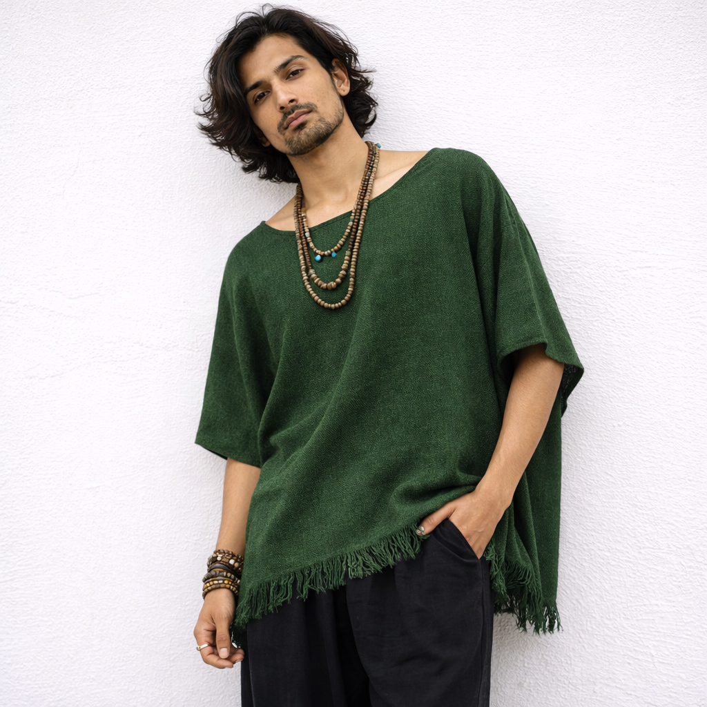 Fakira Cotton Top- Forest Green