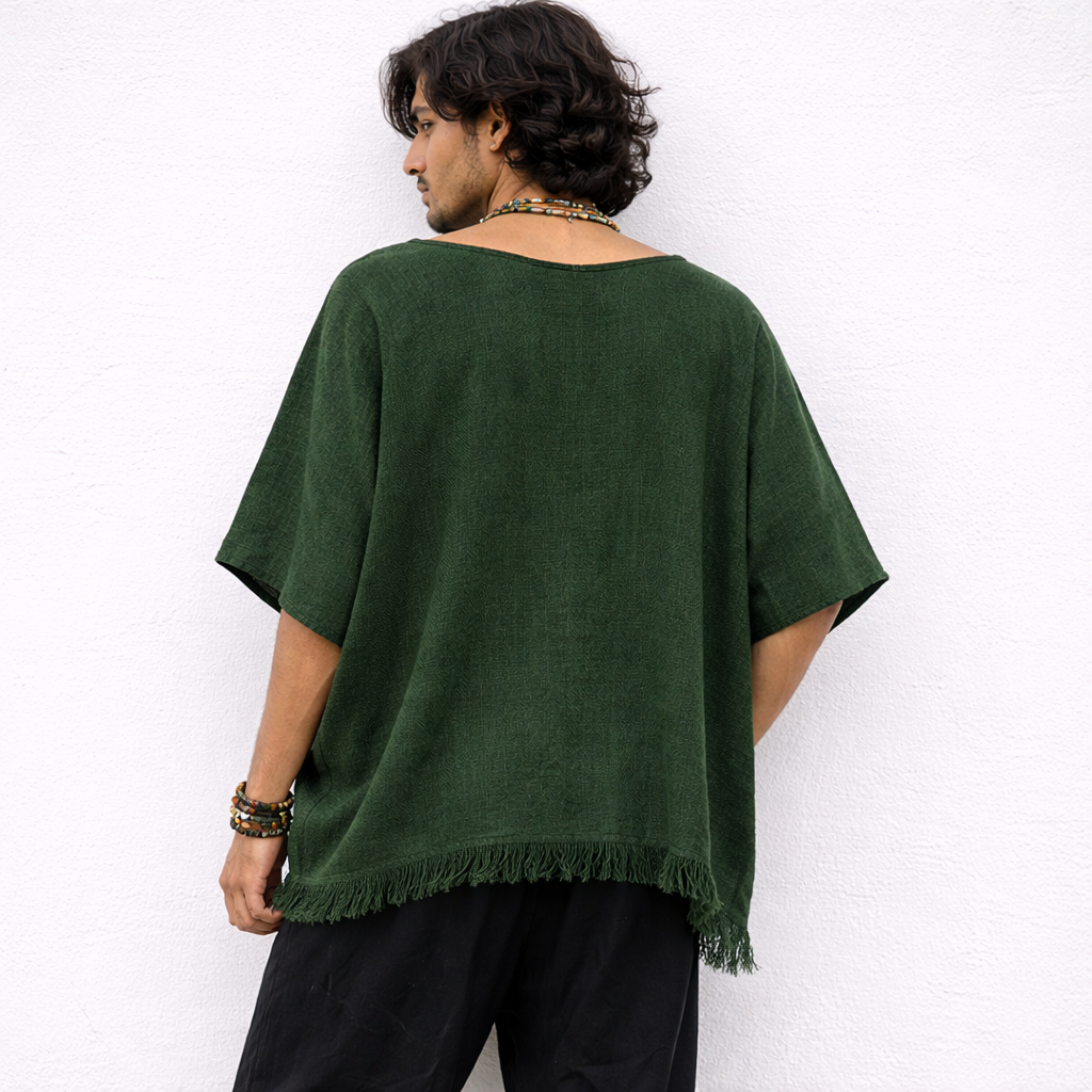 Fakira Cotton Top- Forest Green