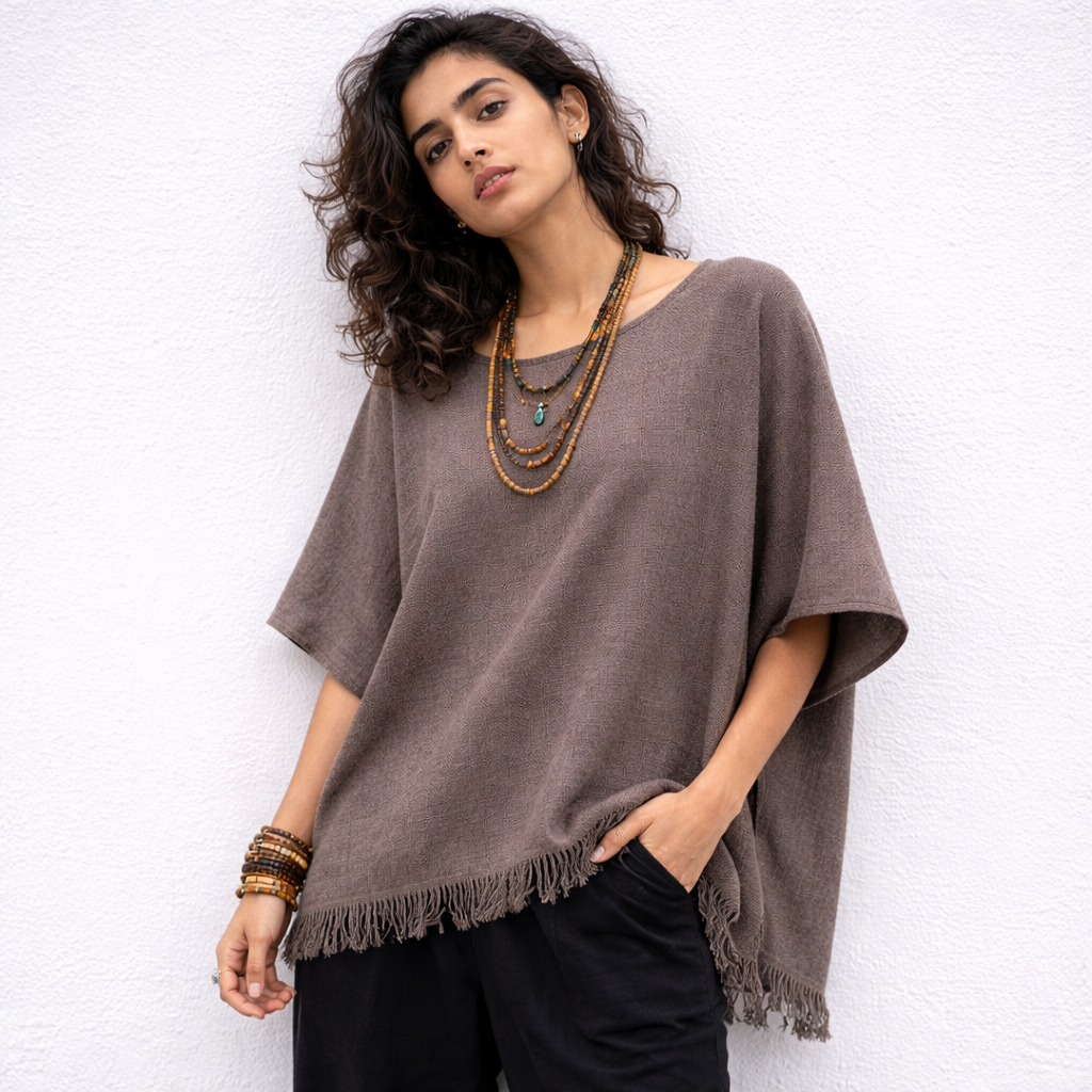 Fakira Cotton Top- Beige