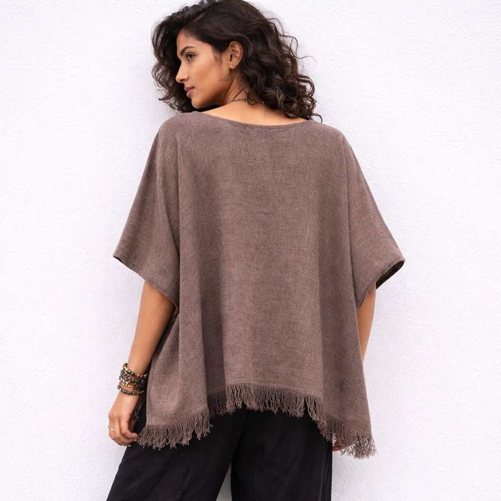 Fakira Cotton Top- Beige