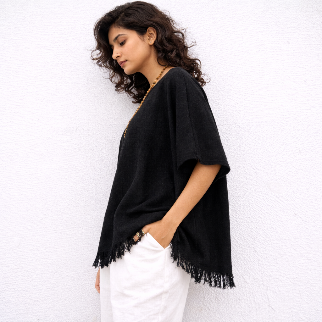 Fakira Cotton Top- MidNight Black