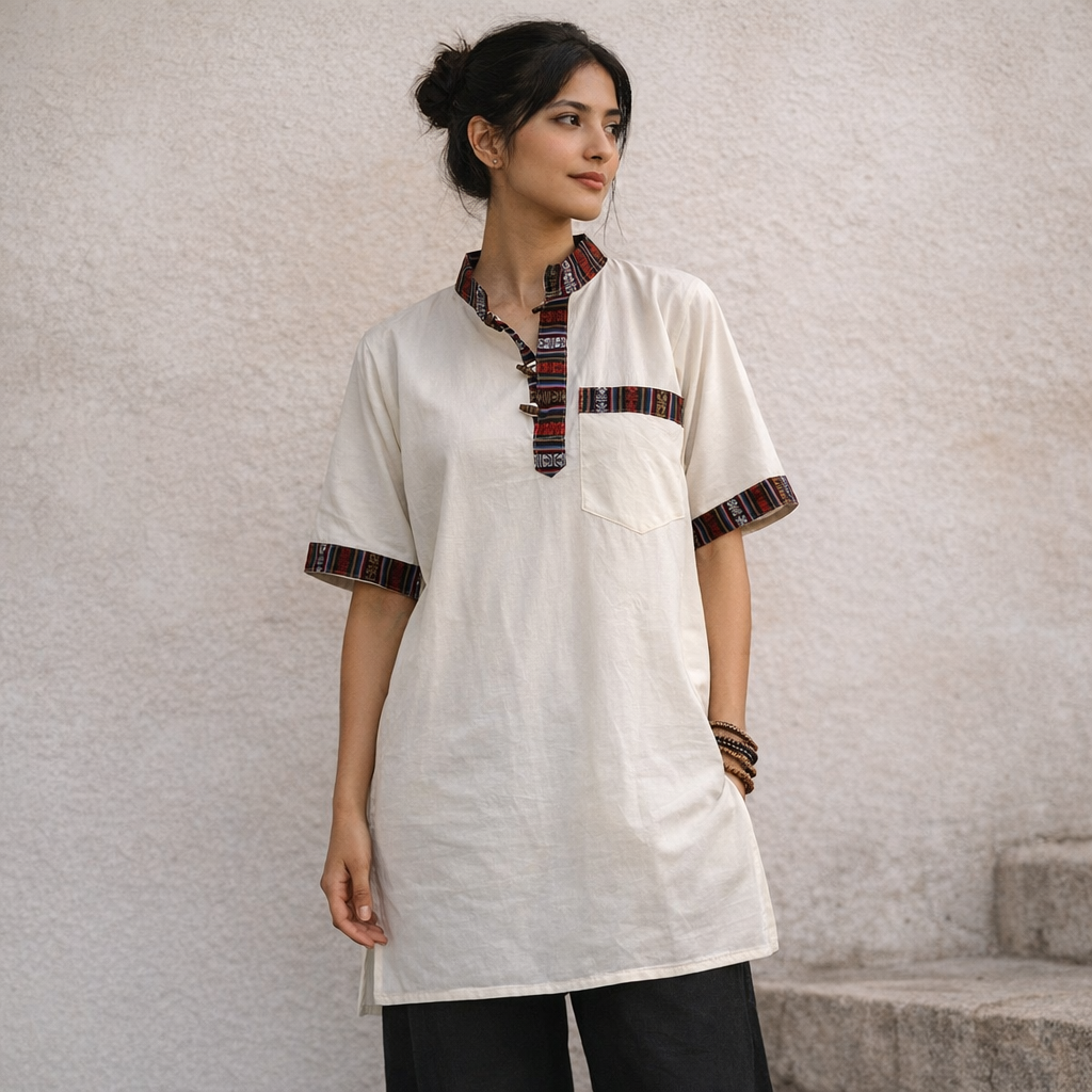 Bhutani Kurta - Cream