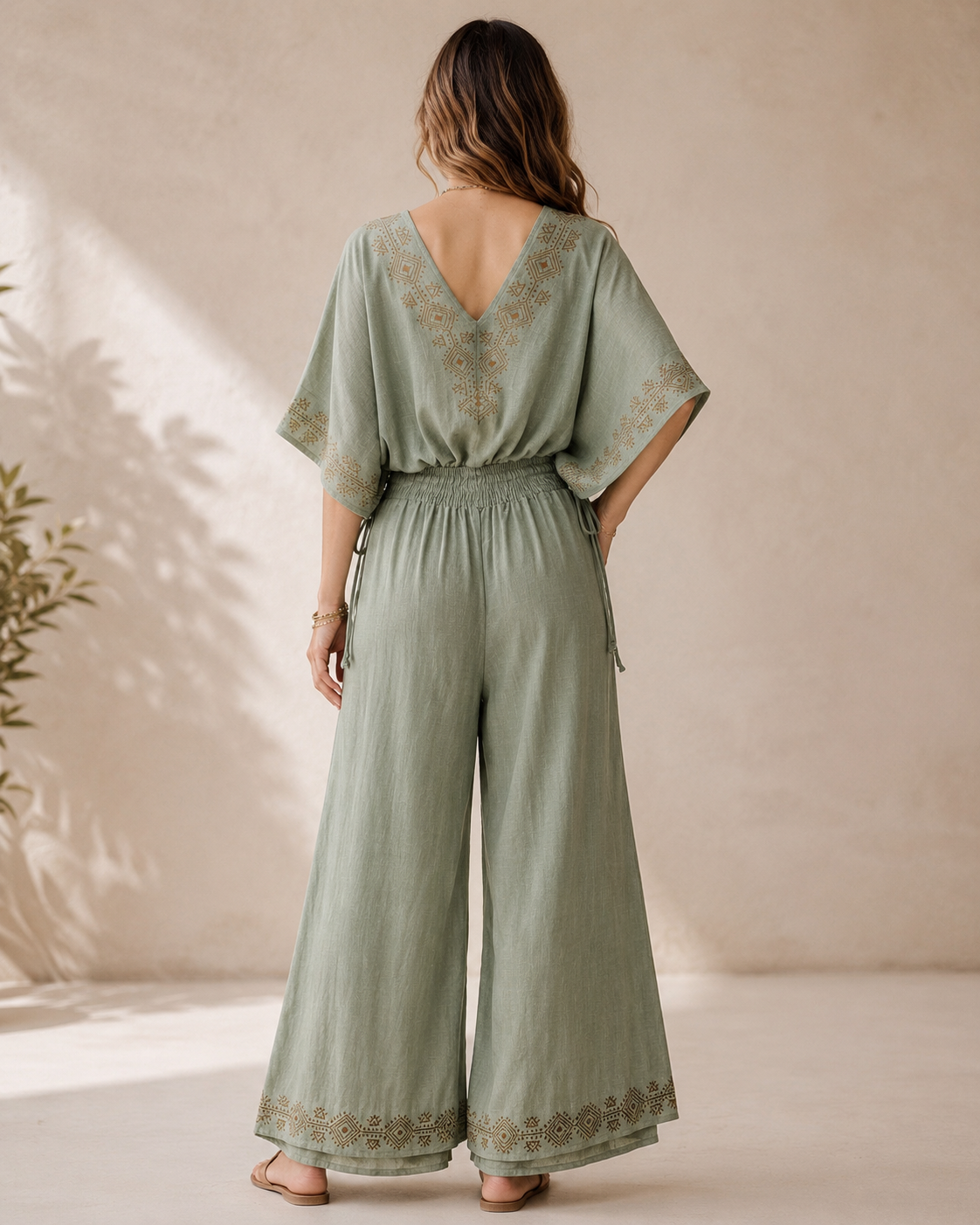 Zayra Co-ord Set- Sage Green