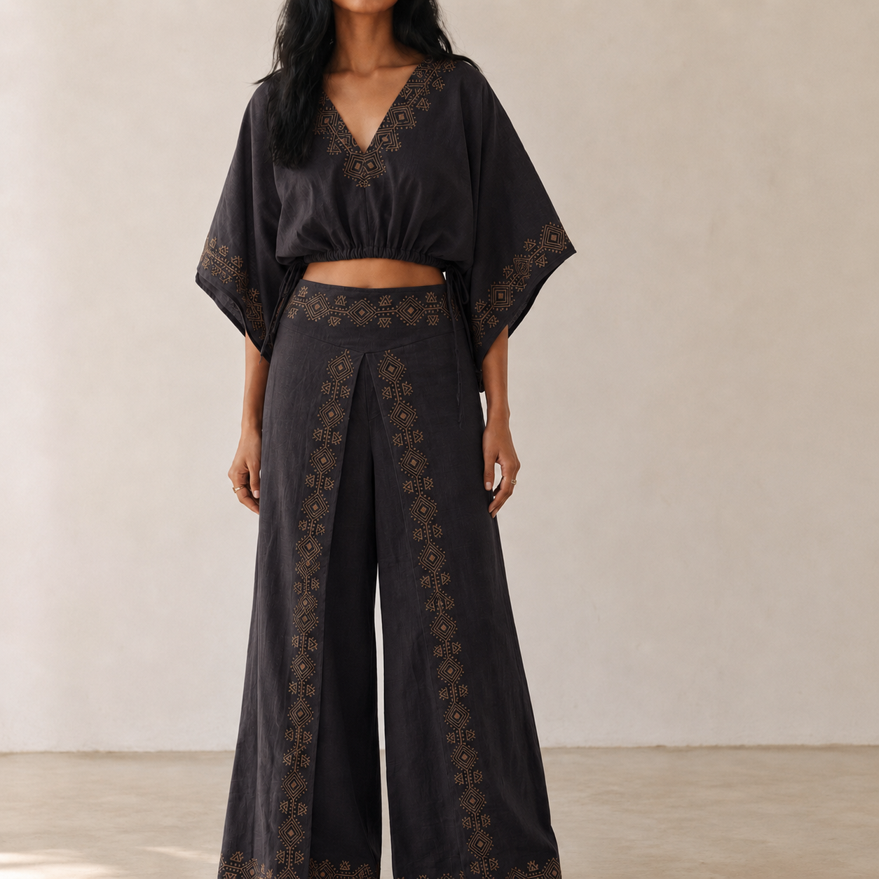 Zayra Co-ord Set- Claywood Brown