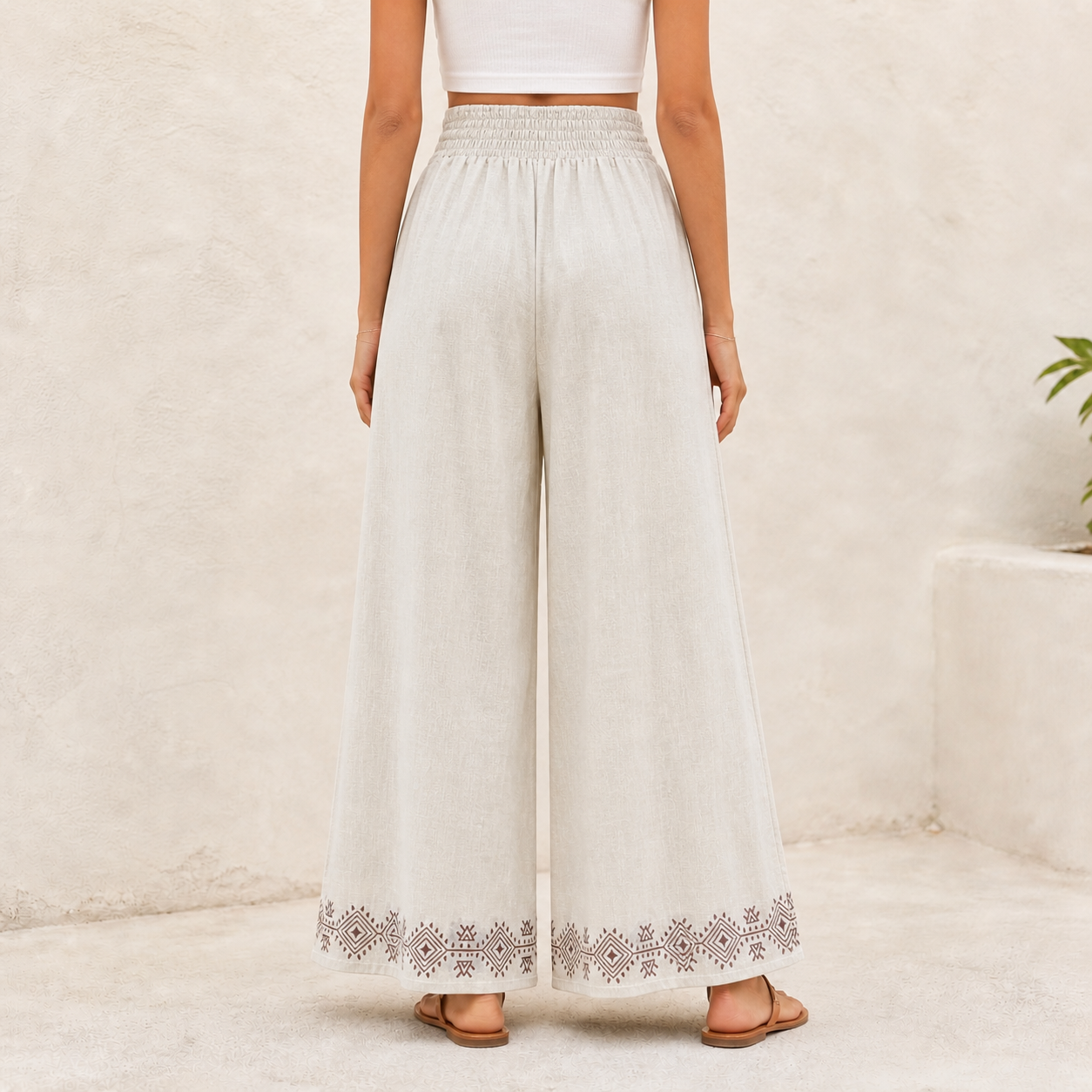 Mastani Cotton Pant- Ivory