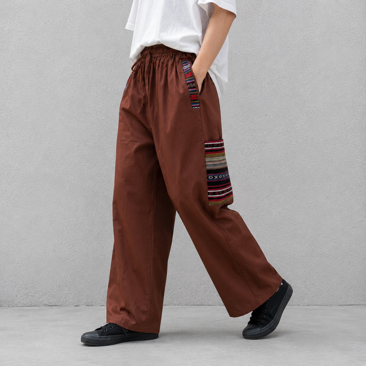 Pahadi Boho Pants - Brown