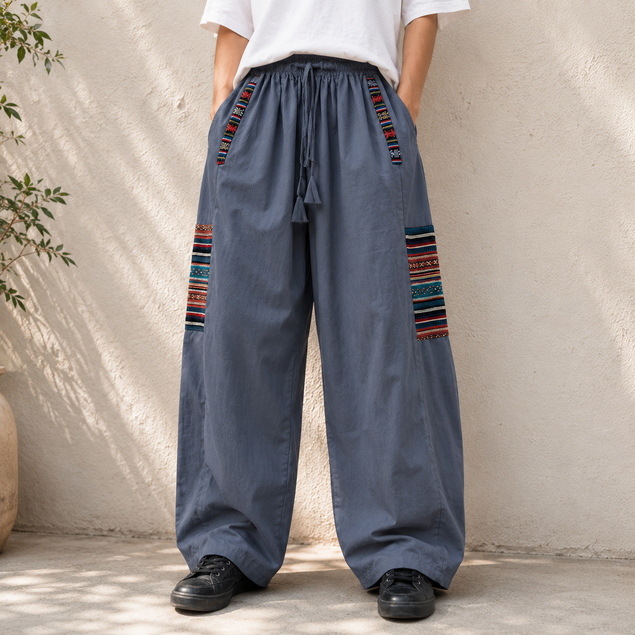 Pahadi Boho Pants - Grey