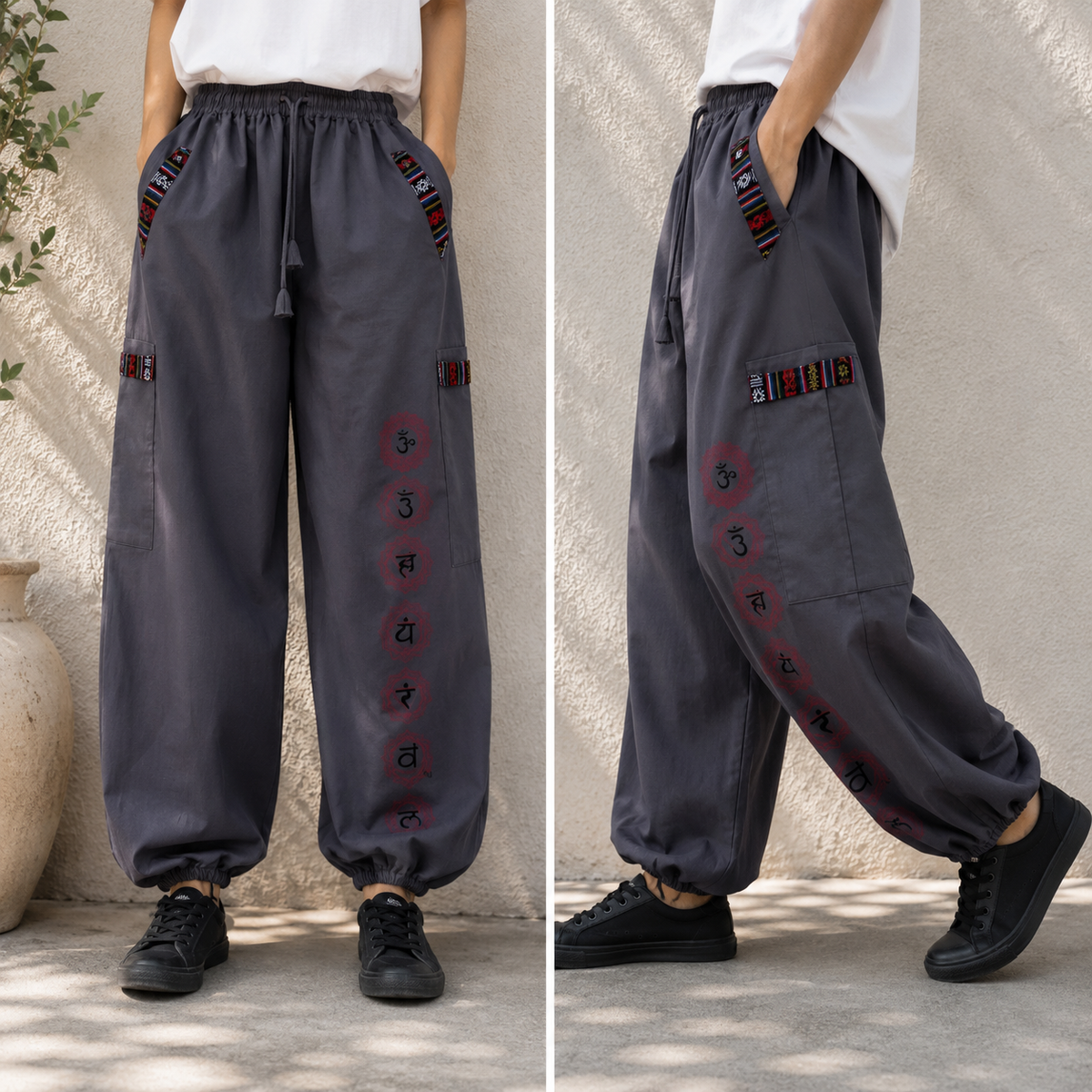 Pahadi Chakra Pants - Grey