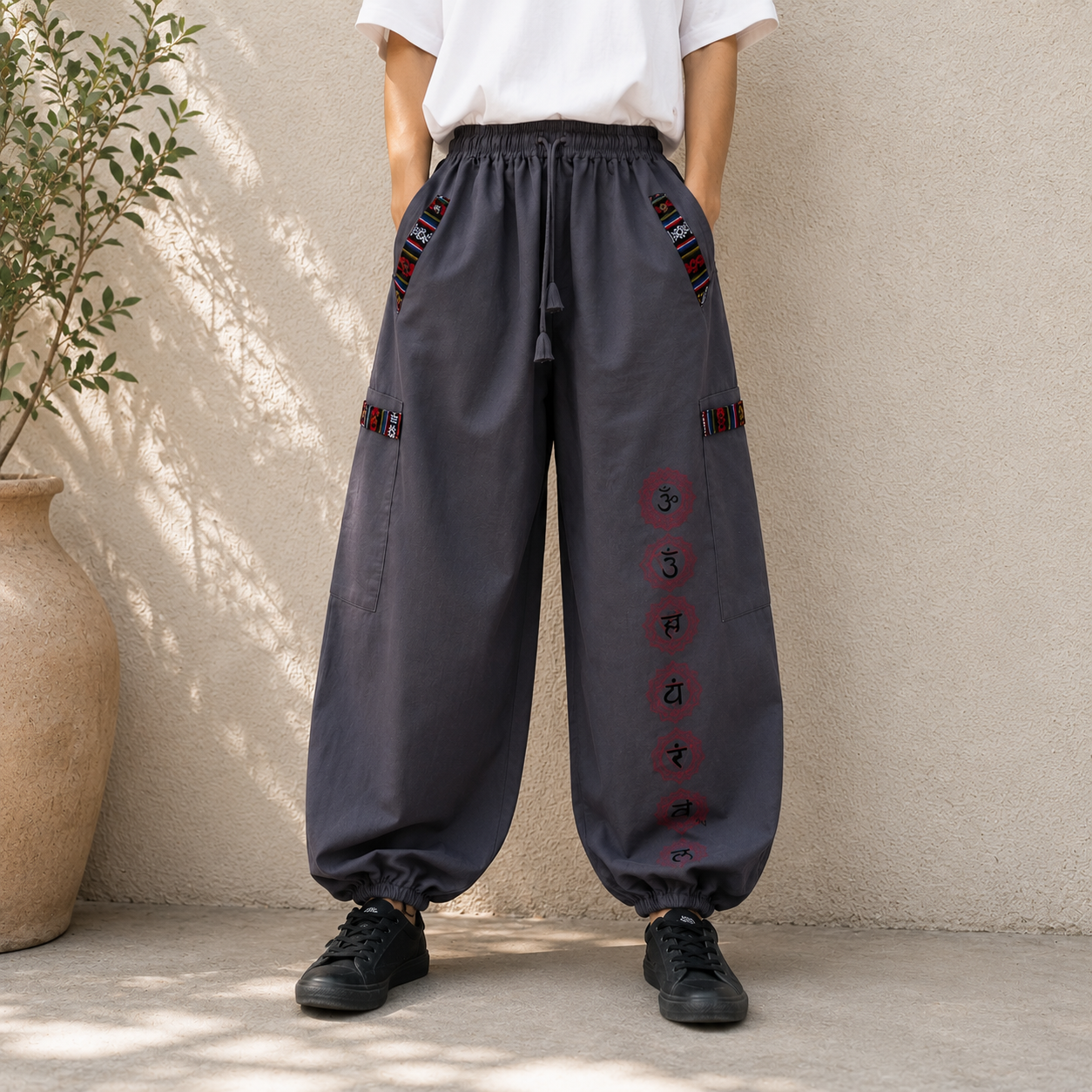 Pahadi Chakra Pants - Grey