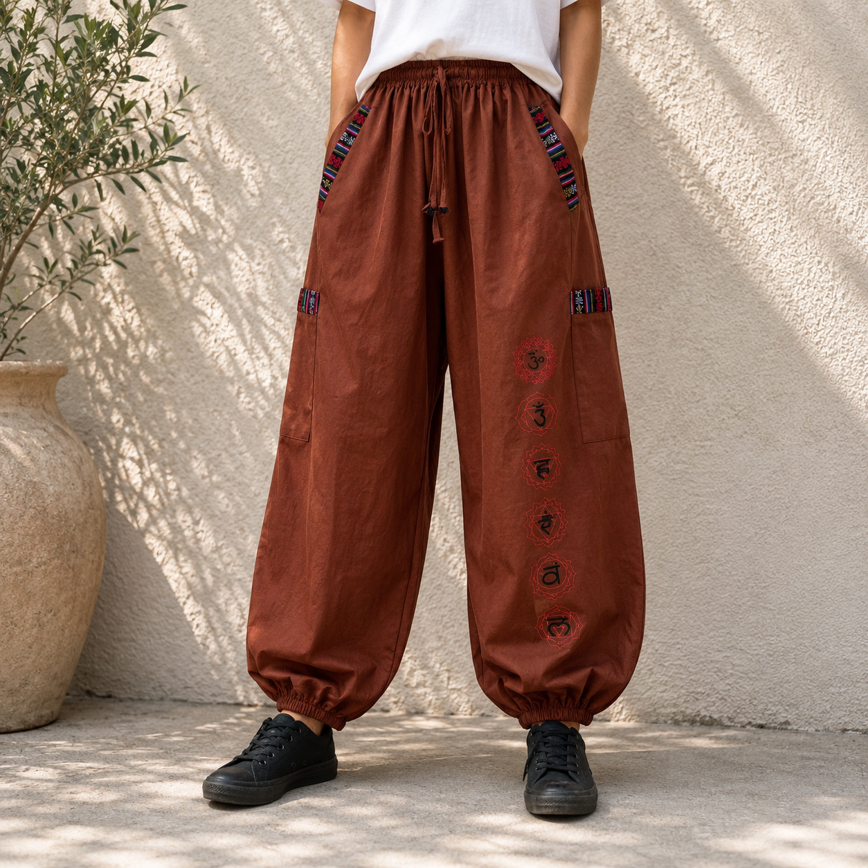 Pahadi Chakra Pants - Brown