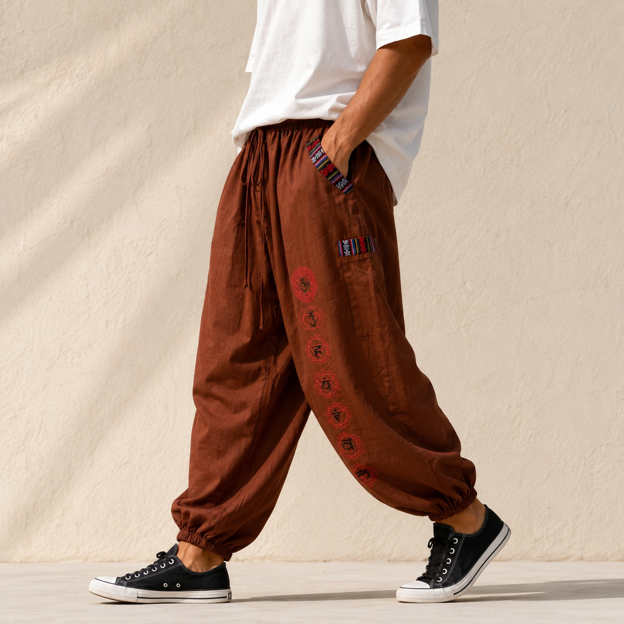 Pahadi Chakra Pants - Brown