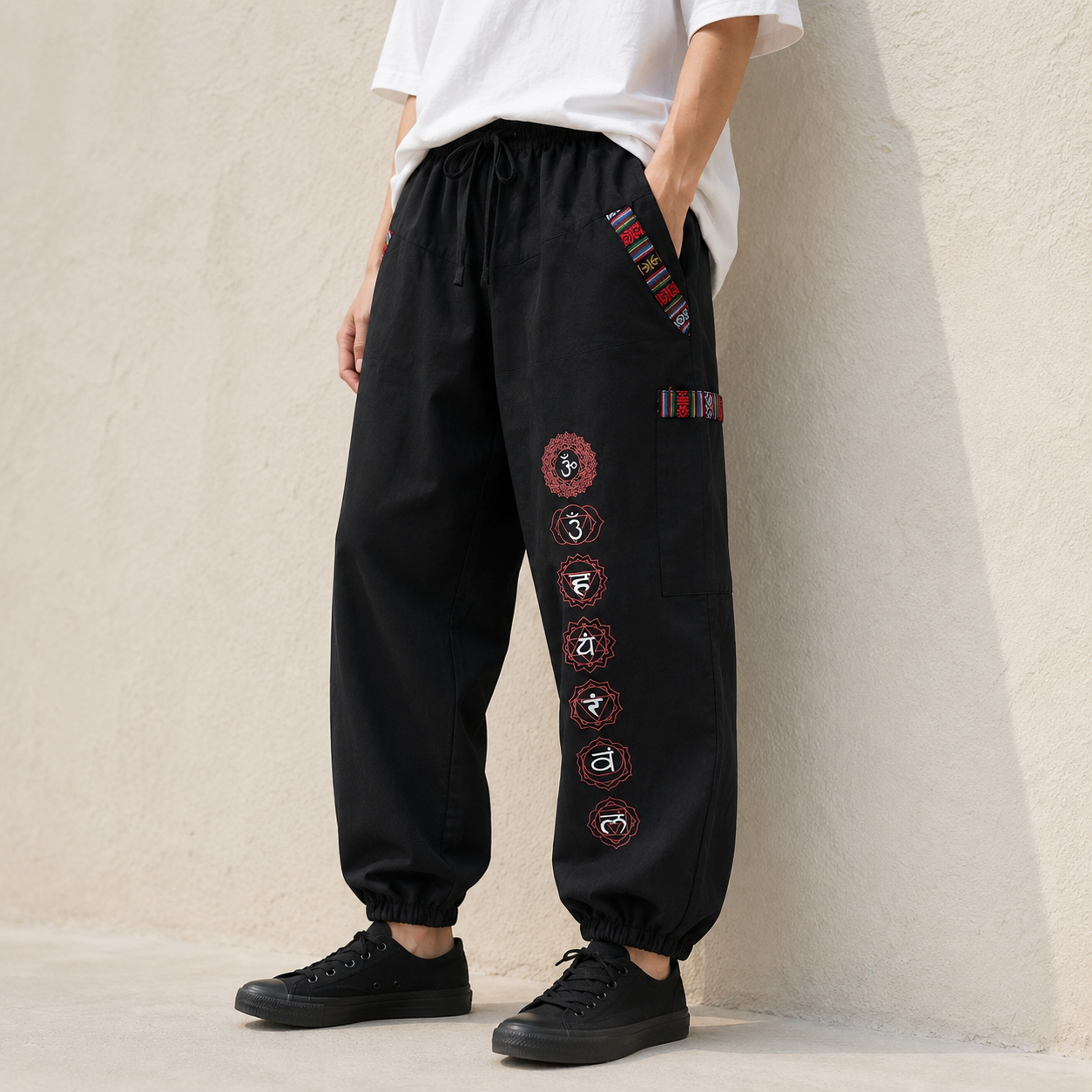 Pahadi Chakra Pants - Black