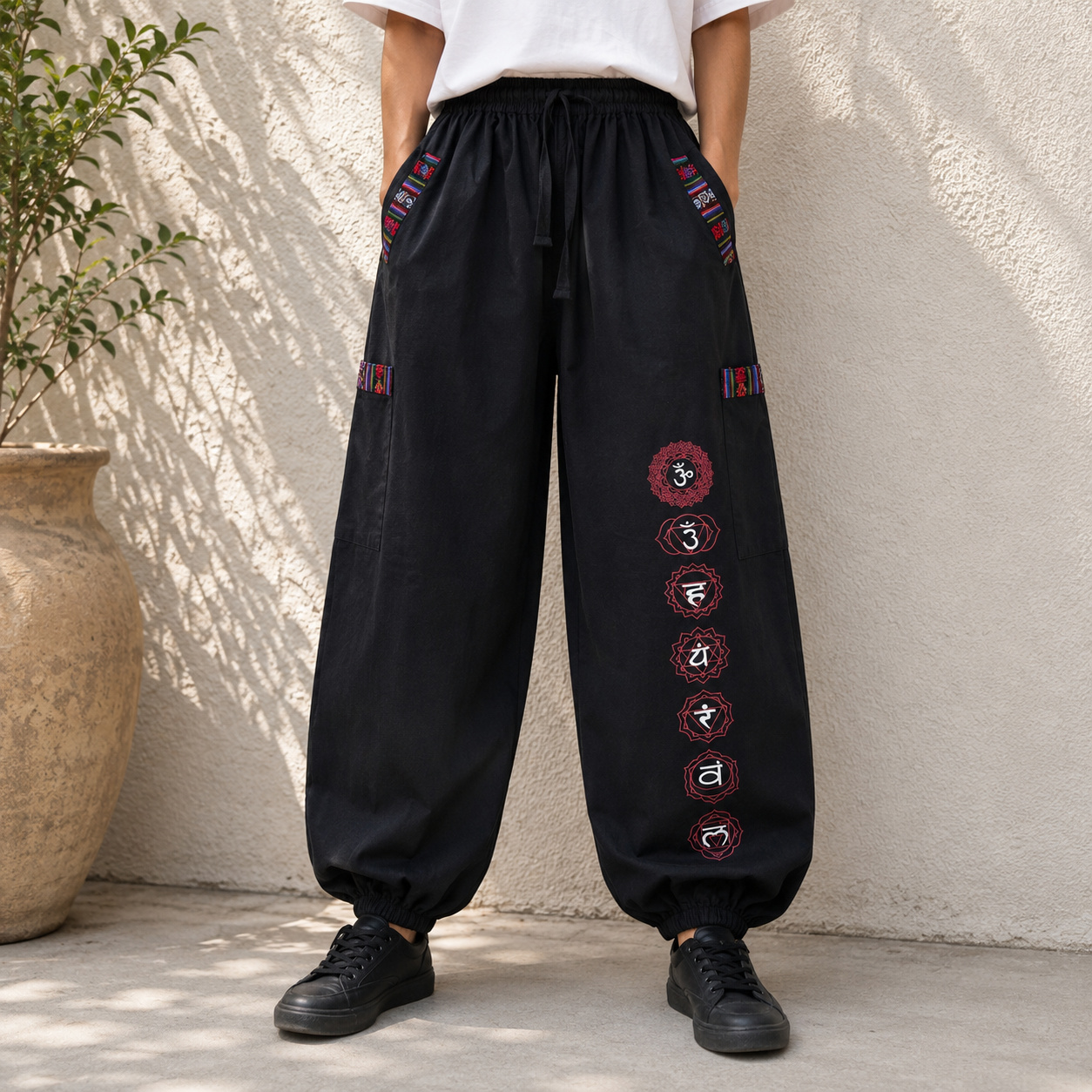 Pahadi Chakra Pants - Black