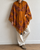 Pahadi Poncho 3 Patti with Hood - Mustard