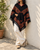 Pahadi Poncho 3 Patti with Hood - Black