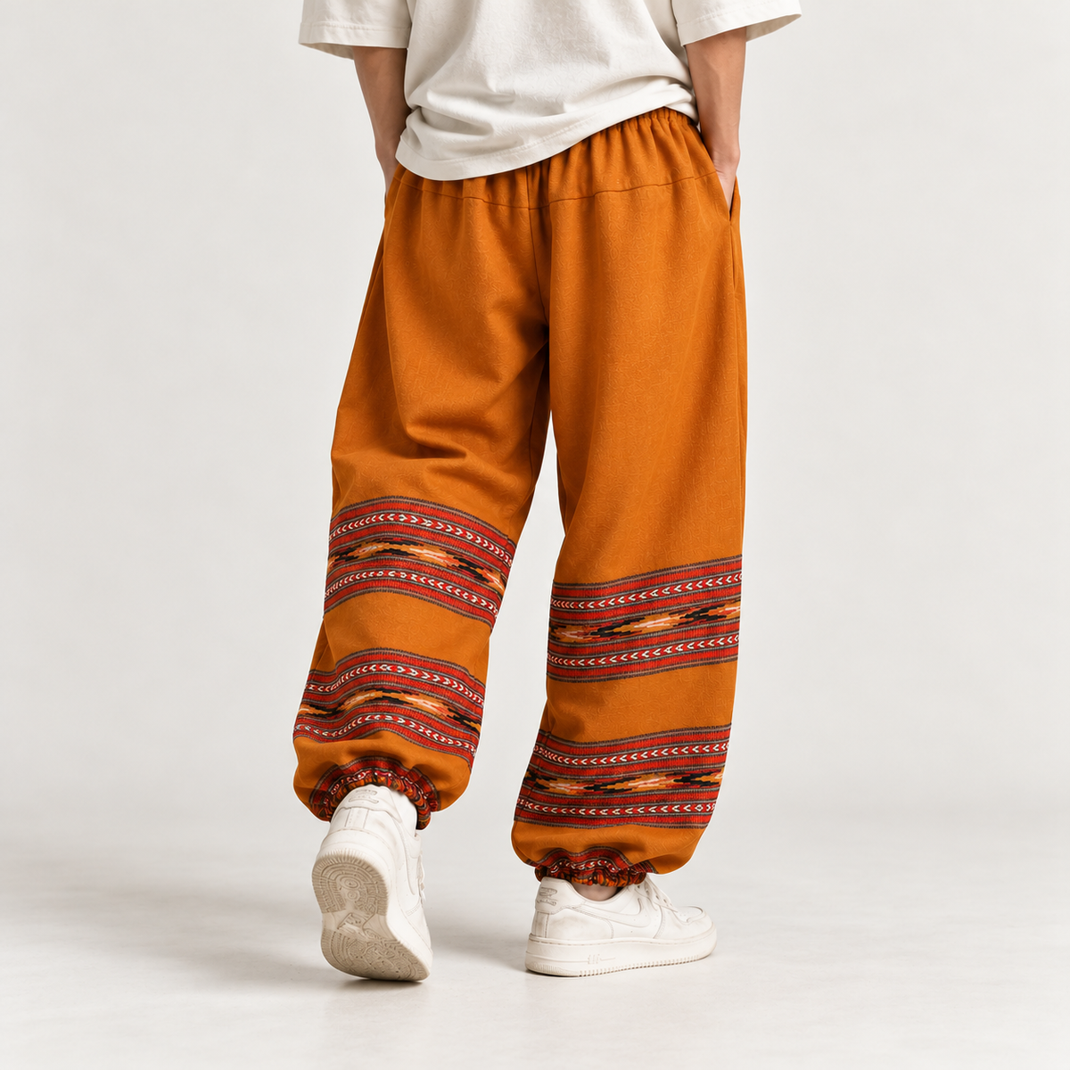 Woollen Kullu 3 Patti Pants- Mustard