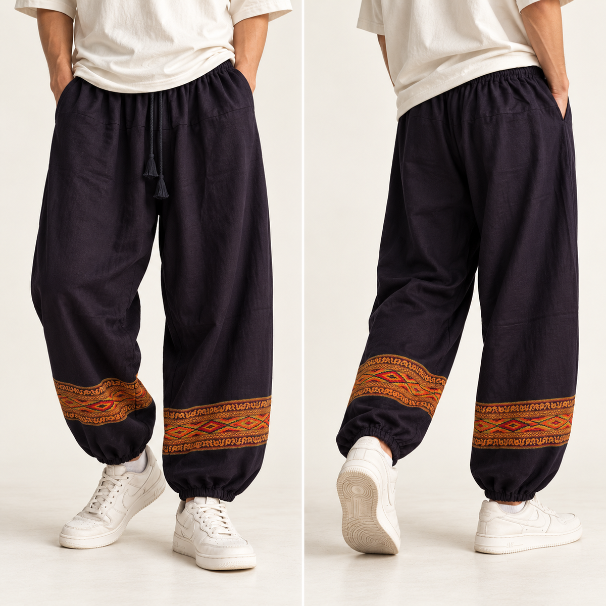 Woollen Pahadi Kullu Pants- Black