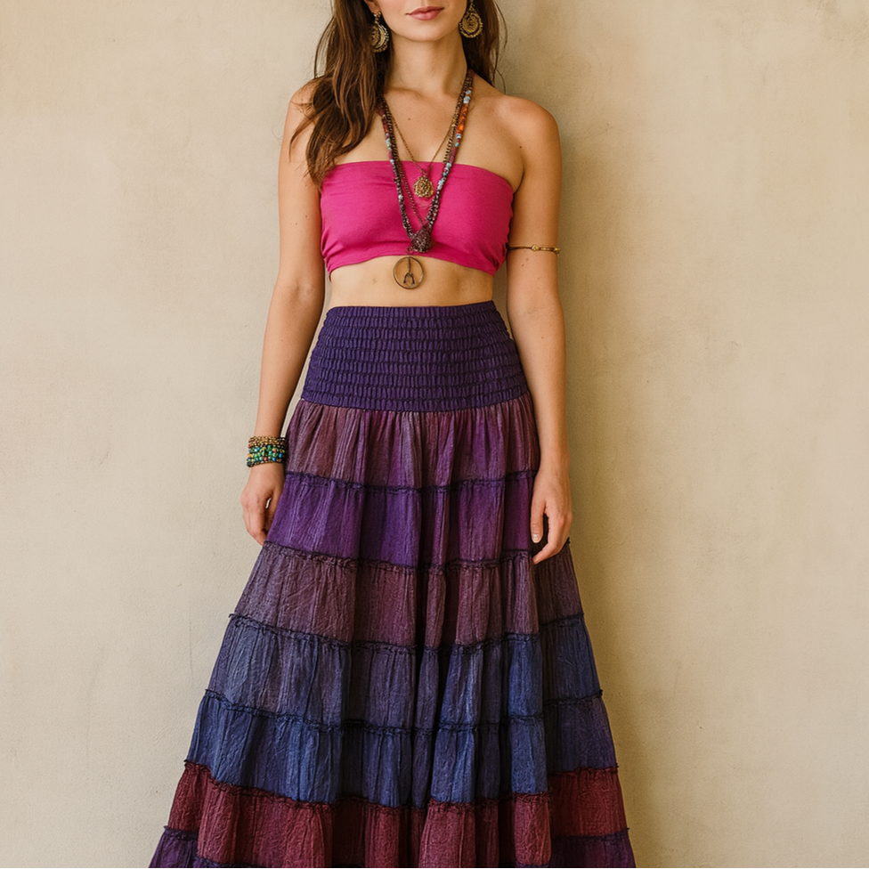 Boho Skirt - Orchid