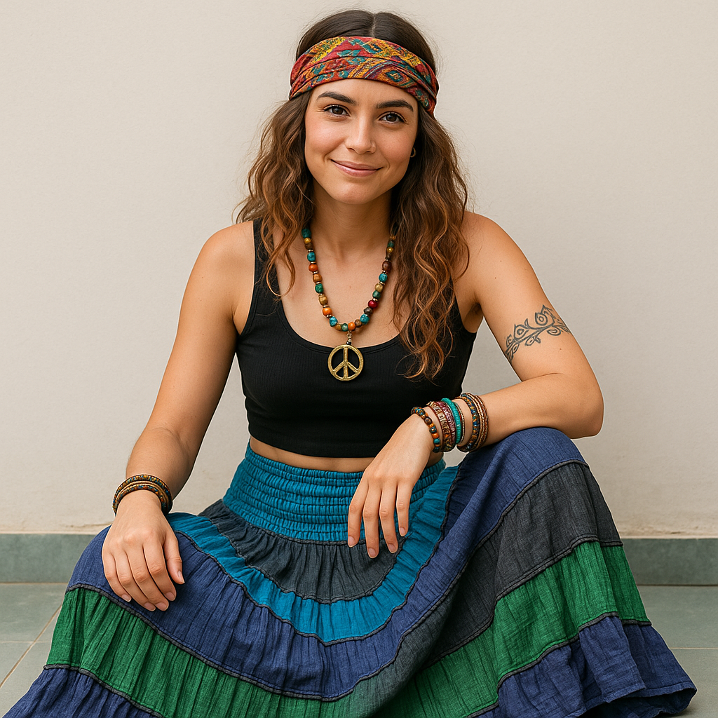 Boho Skirt - Sea