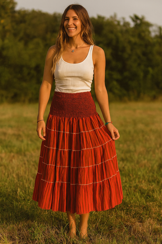 Vintage Skirt - Orange