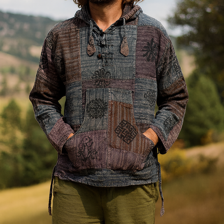 NOMADIC CAPE EMBROIDERED KURTA SET