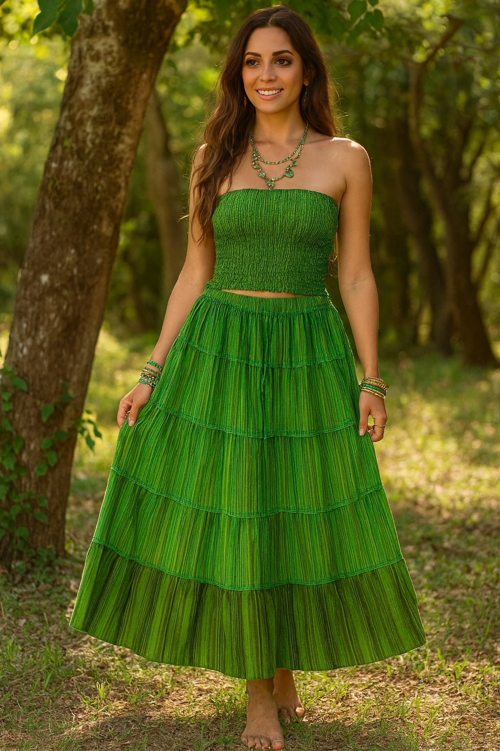 Gypsy Skirt - Green