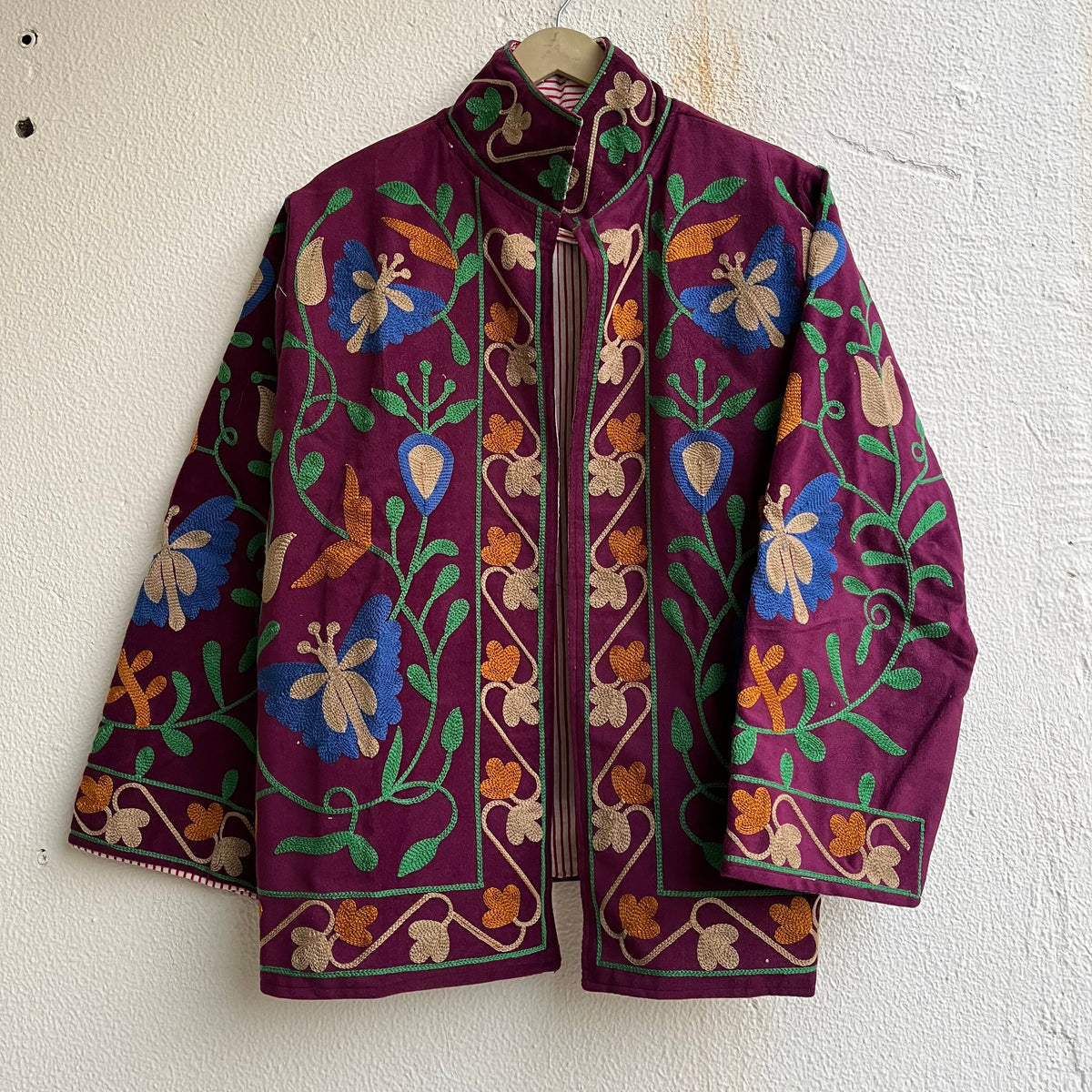 Jaipuri Thread Velvet Jacket
