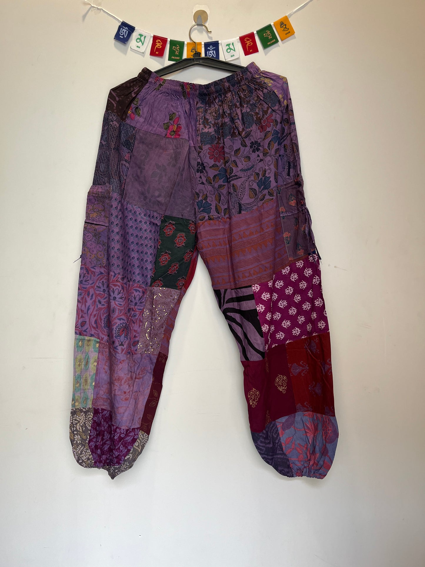 Patchwork Pants - Purple