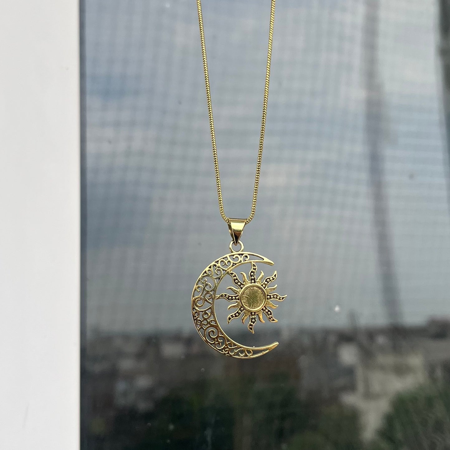 Sun-Moon Pendant & Chain