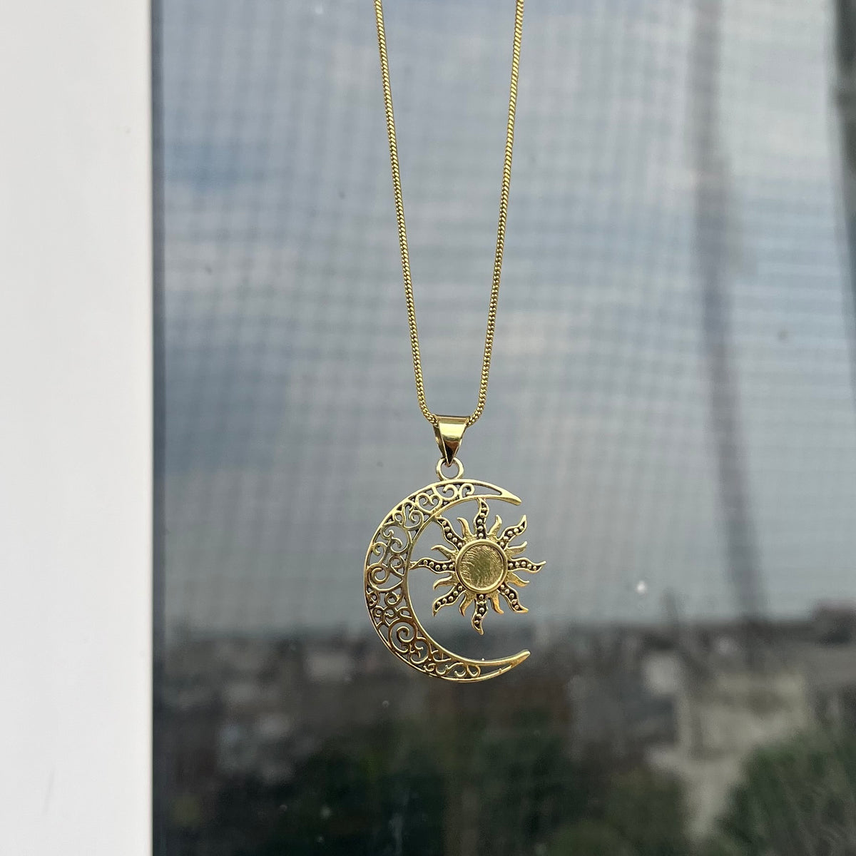 Sun-Moon Pendant & Chain