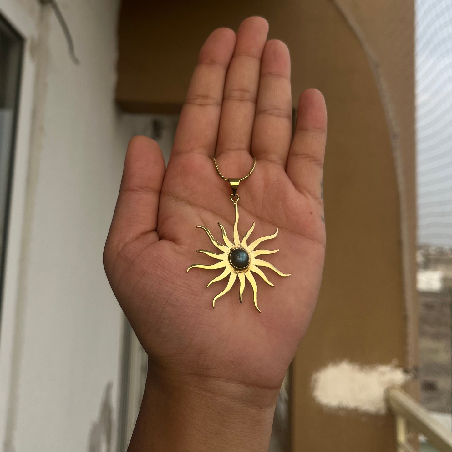 Sun Pendant & Chain