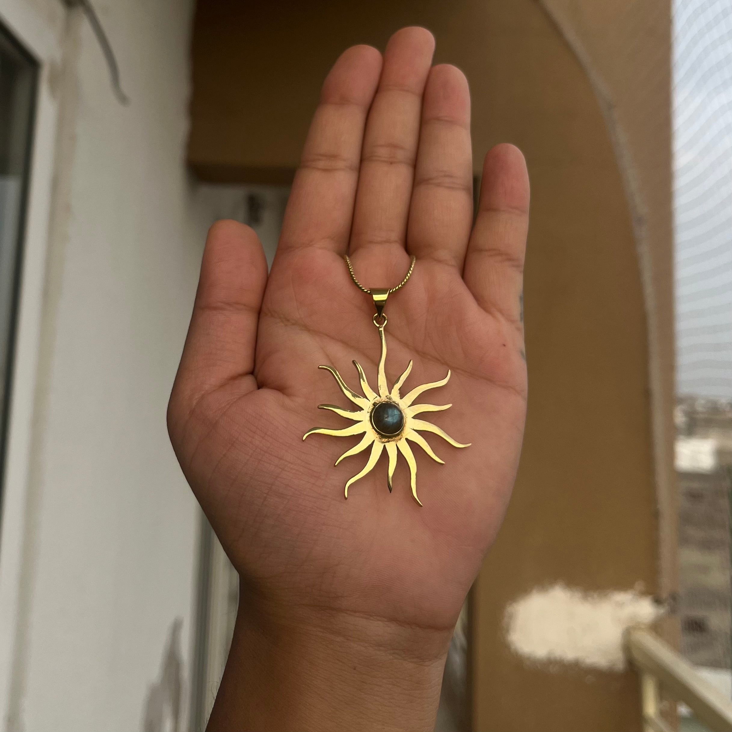 Sun Pendant & Chain