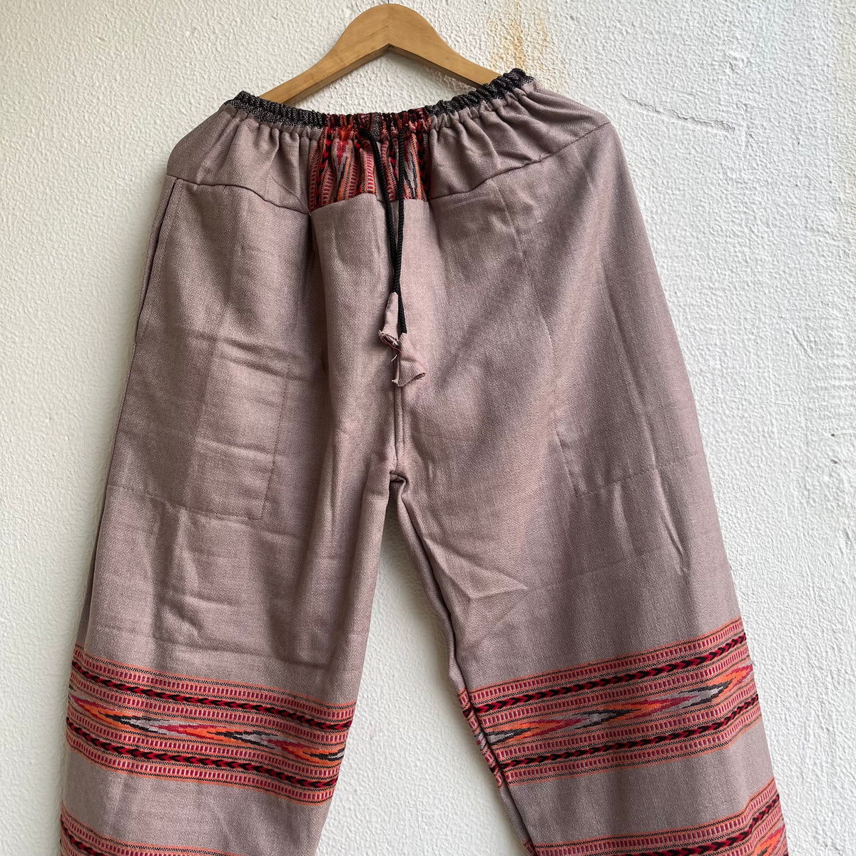 Woollen Kullu 3 Patti Pants- Grey