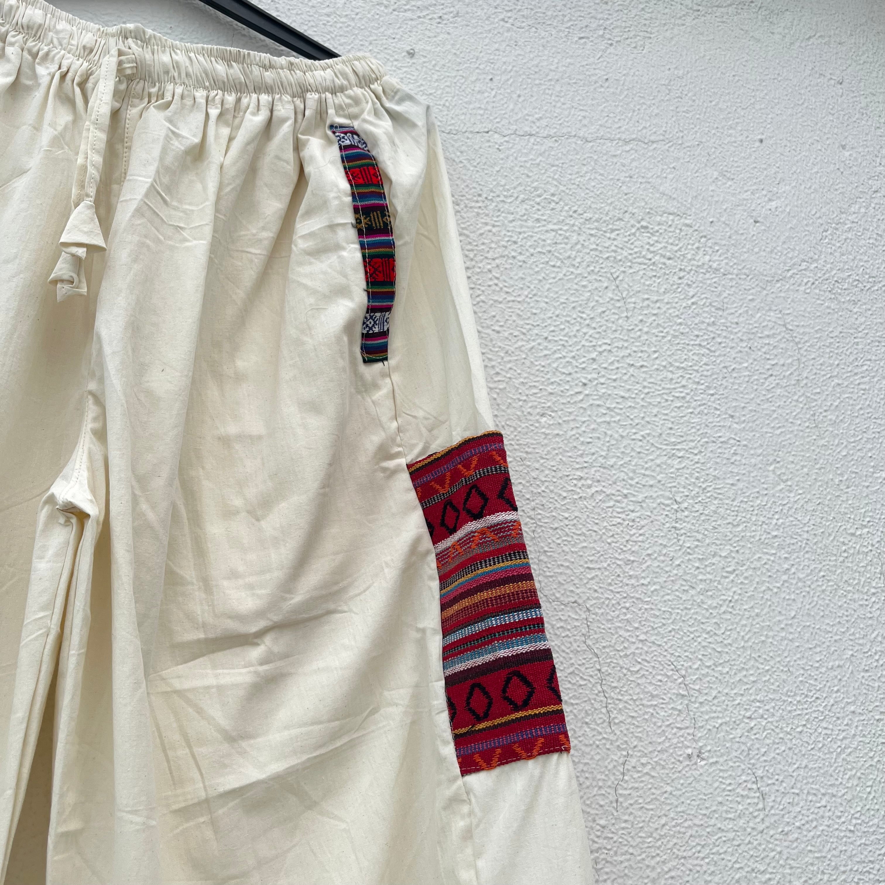 Pahadi Boho Pants - Cream