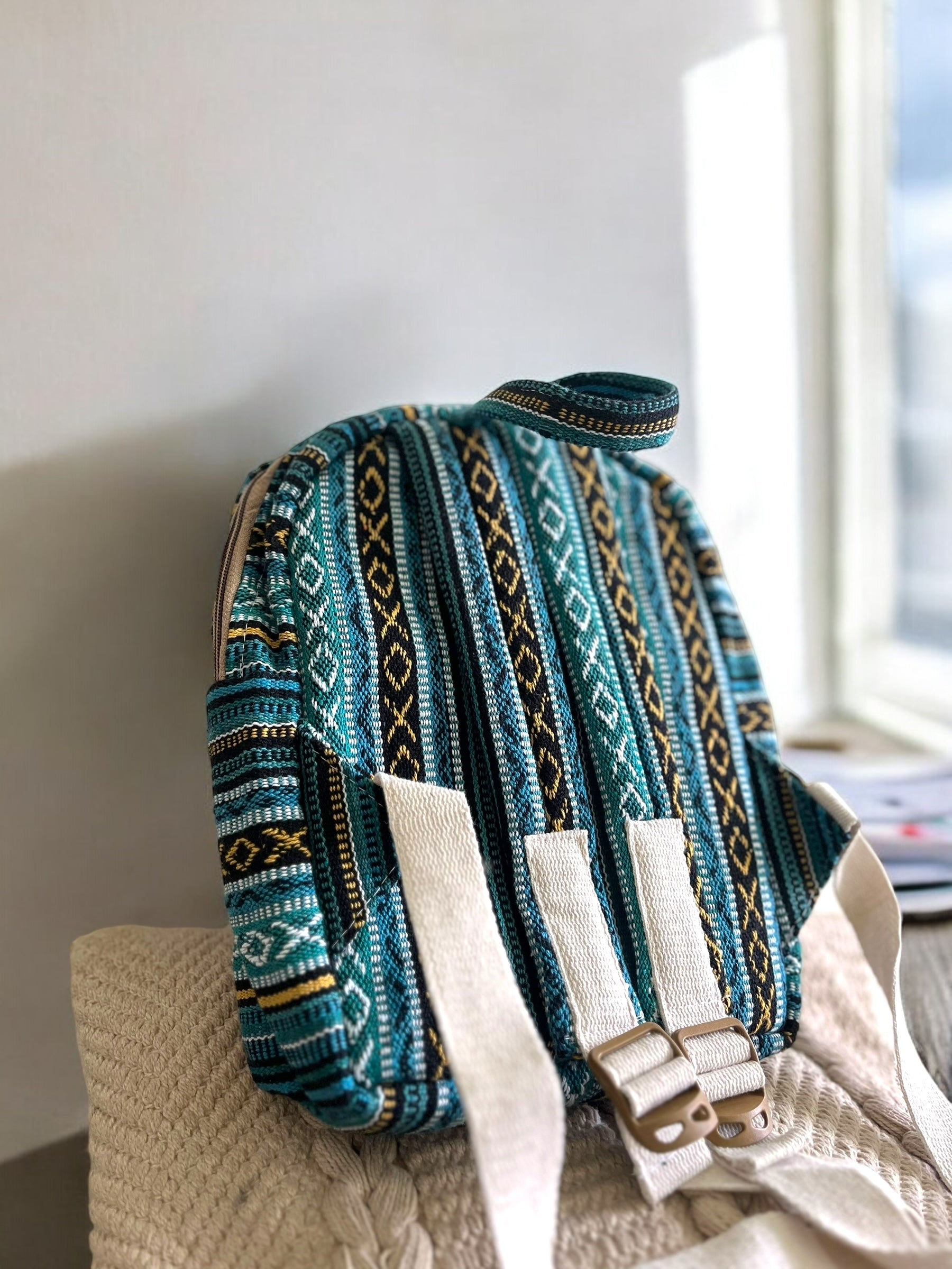 Mini Hemp Backpack – The Nomad Vibes - Main Image