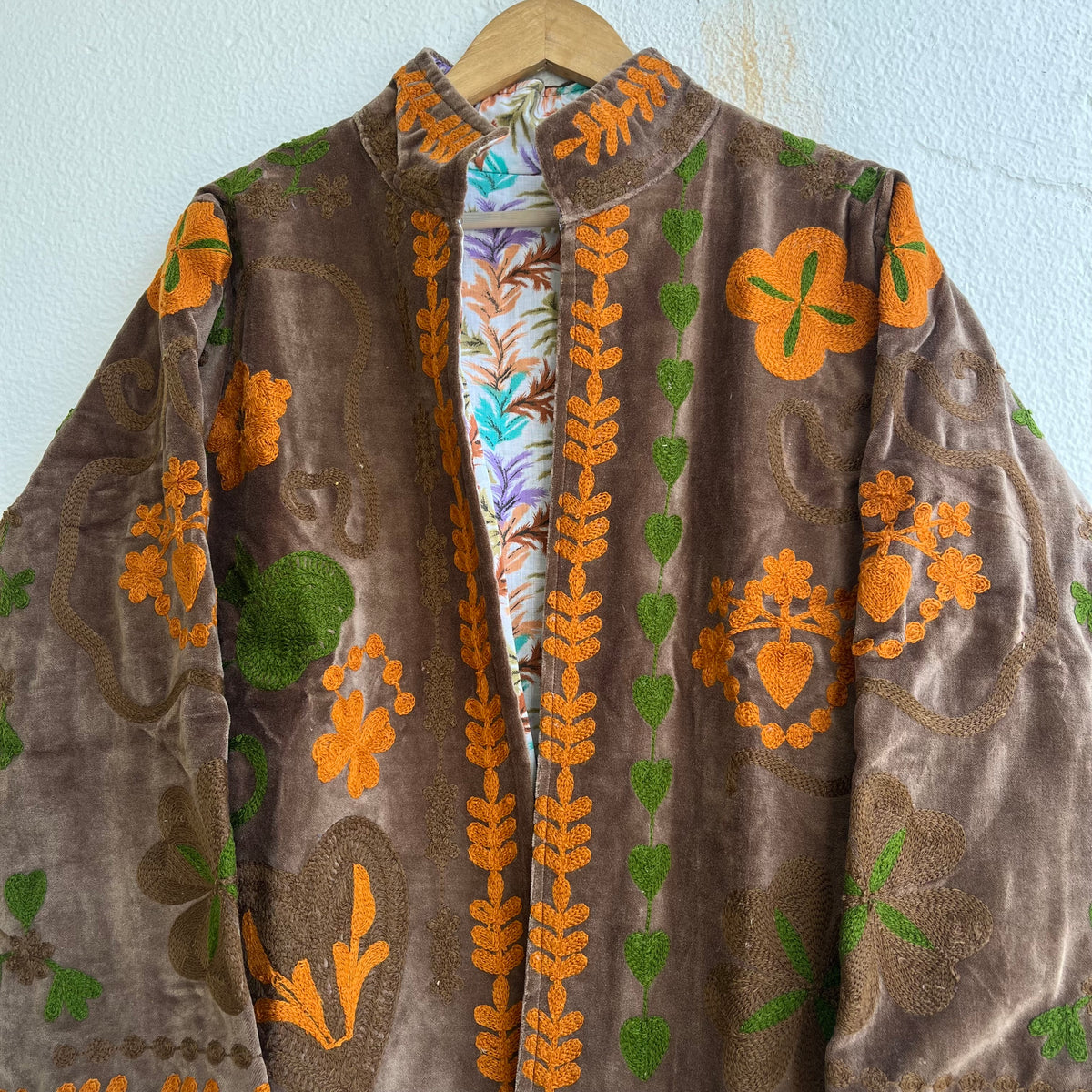 Jaipuri Thread Velvet Jacket