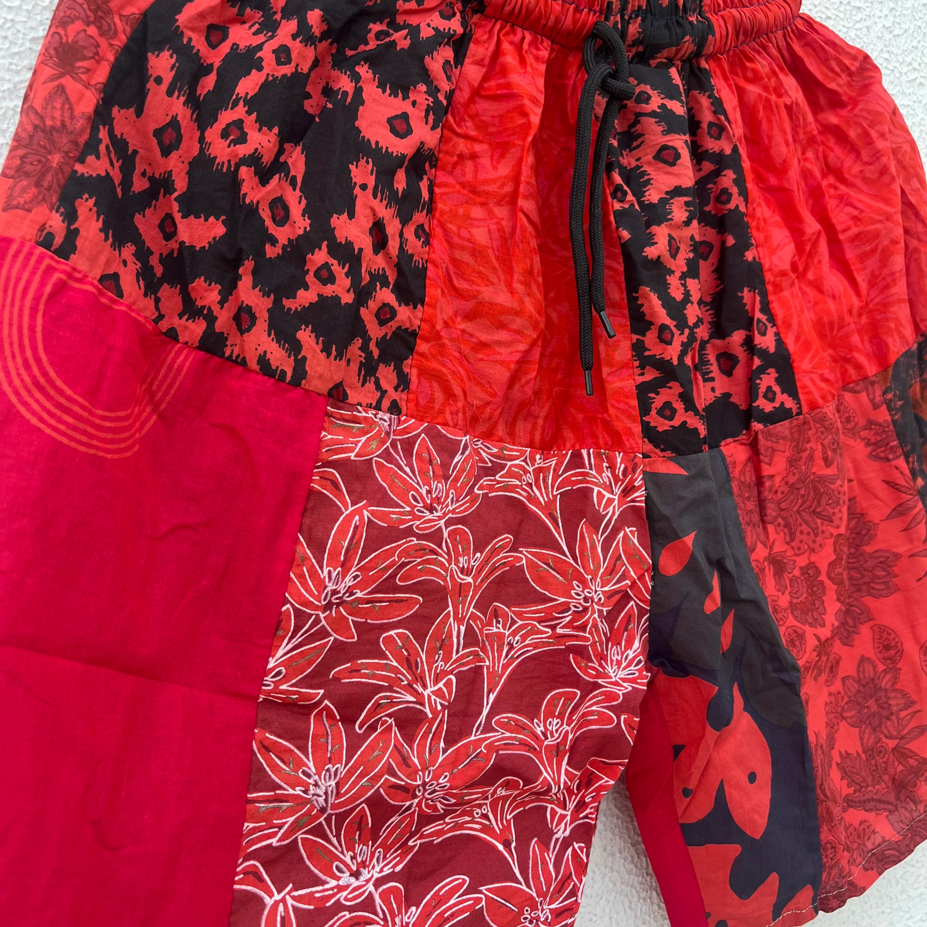 Patchwork Shorts - Rose