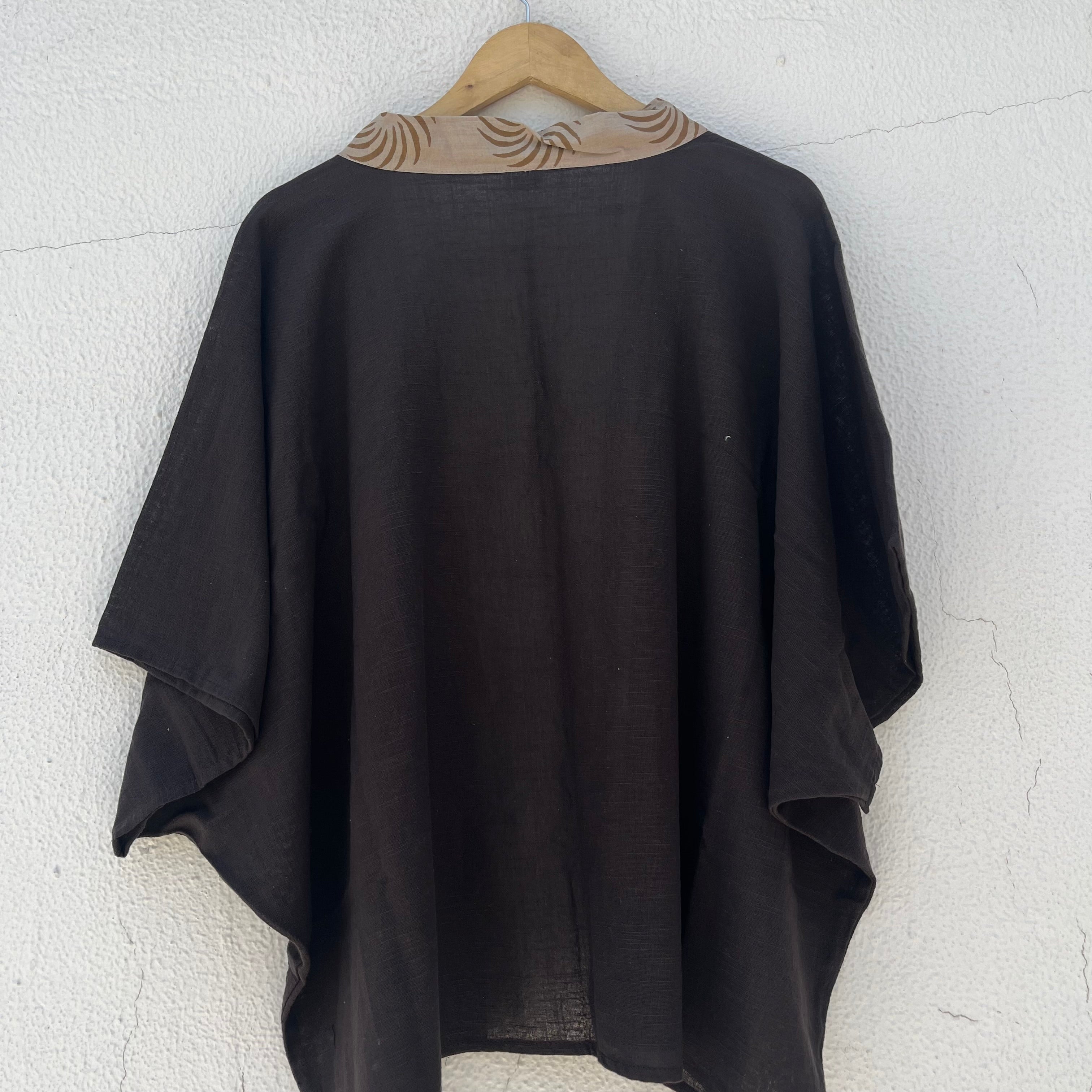 Arika Cotton Shrug- Brown