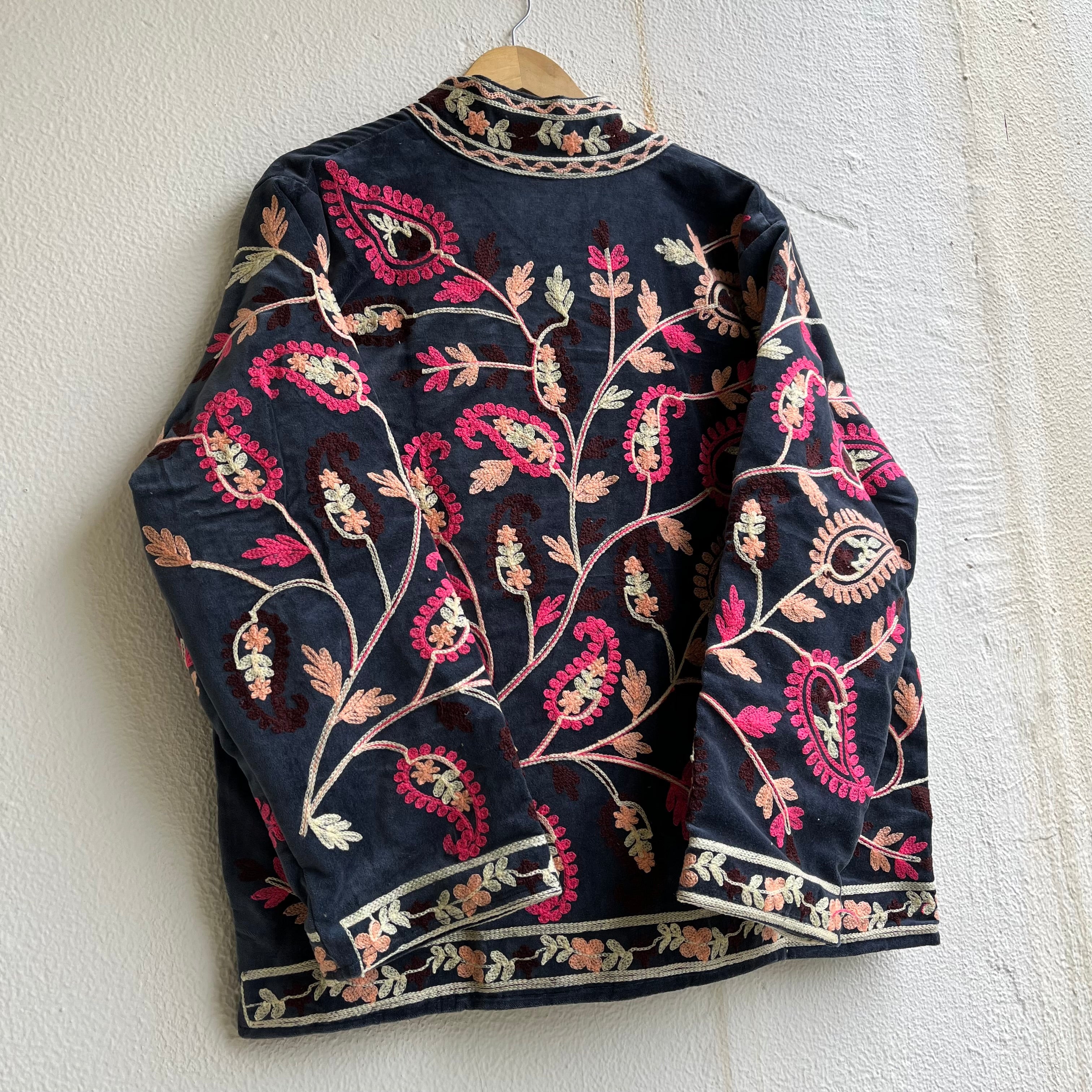 Jaipuri Thread Velvet Jacket