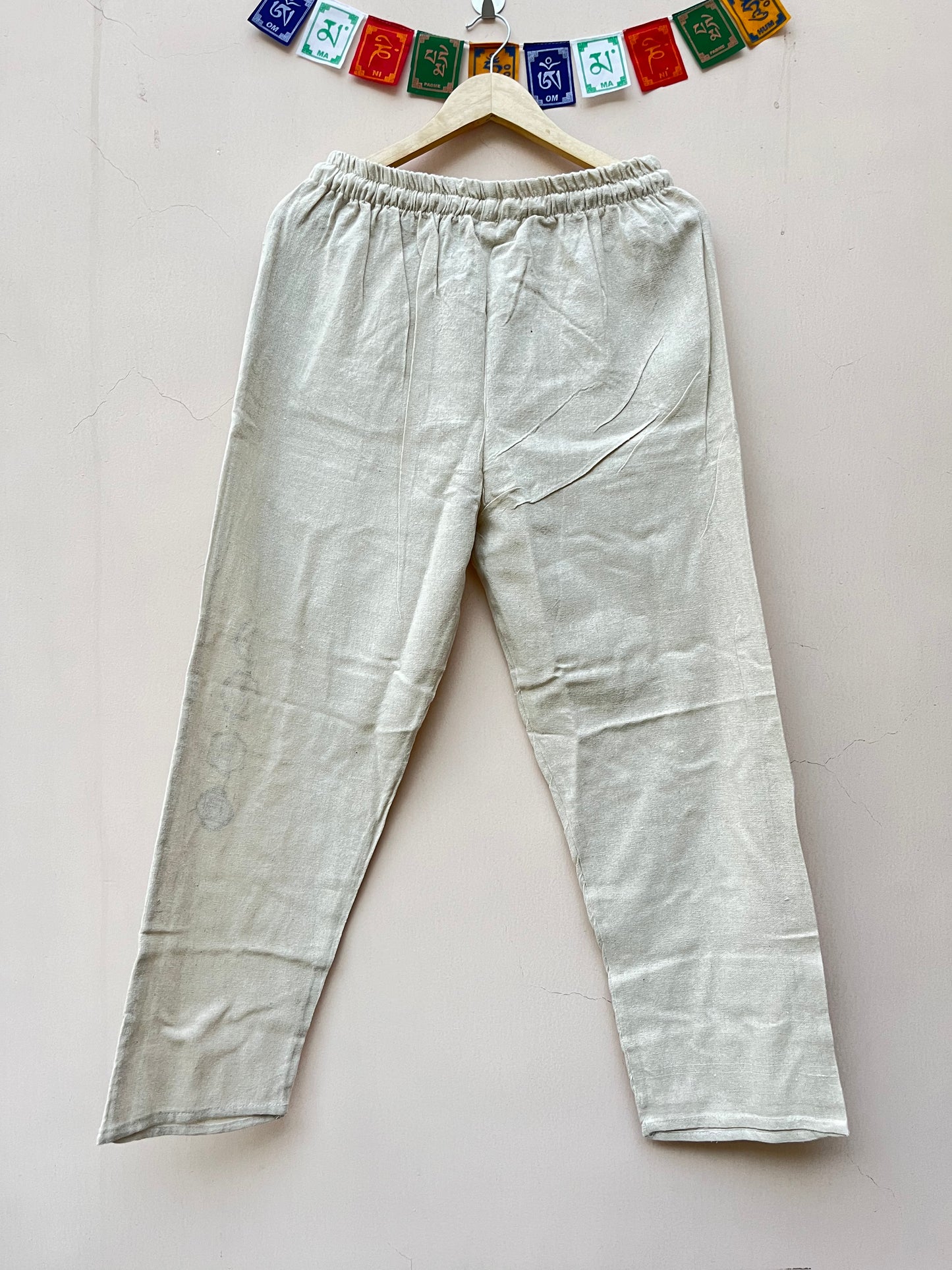 7 Chakra Pants b&w - Cream